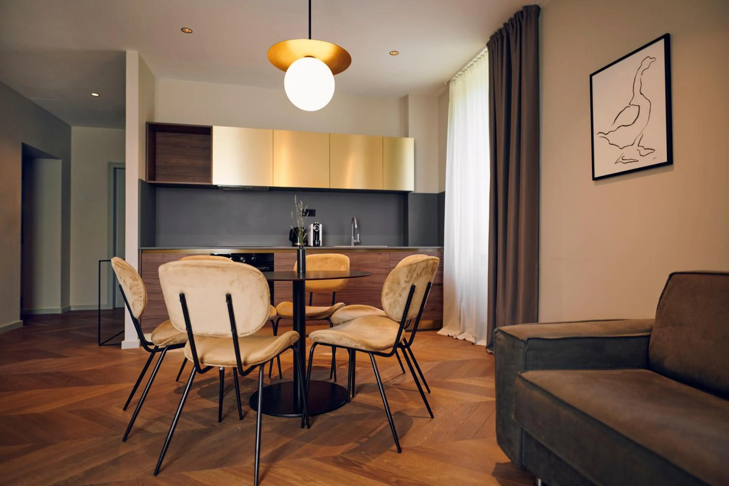 Kitchen or kitchenette in Hotel Republika