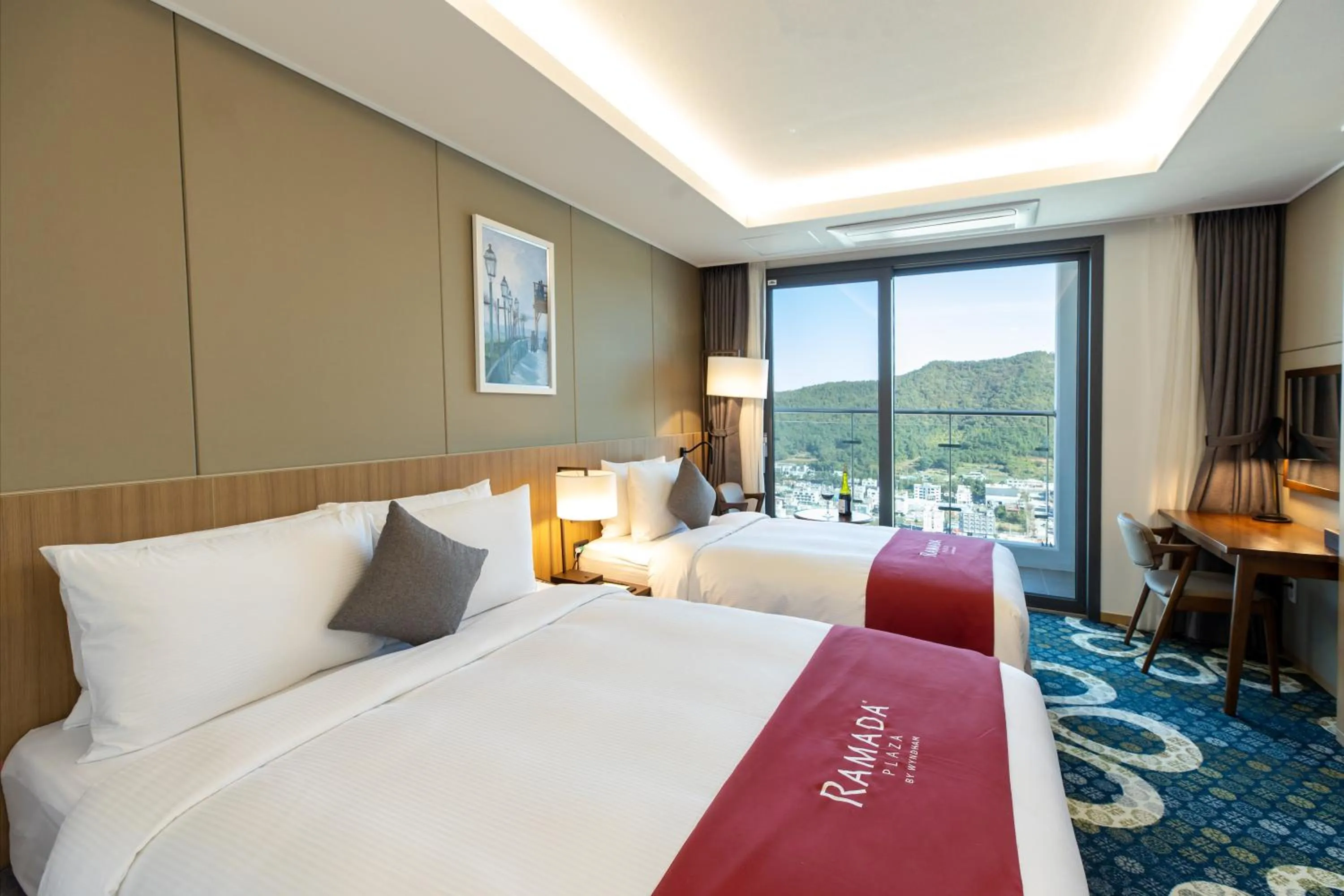 Bed in Ramada Plaza by Wyndham Dolsan Yeosu