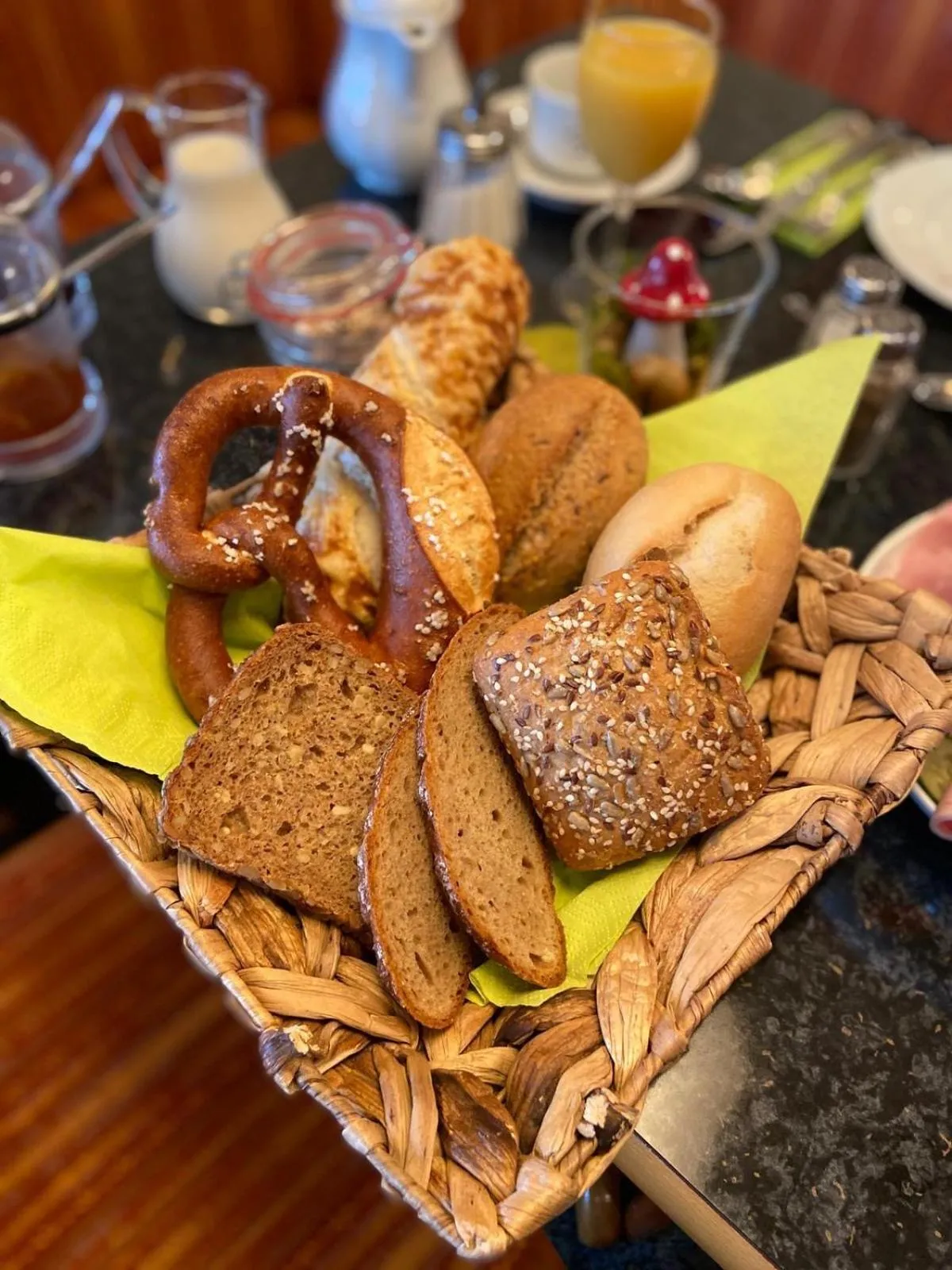 Food close-up in Hotel am Ludwigskanal