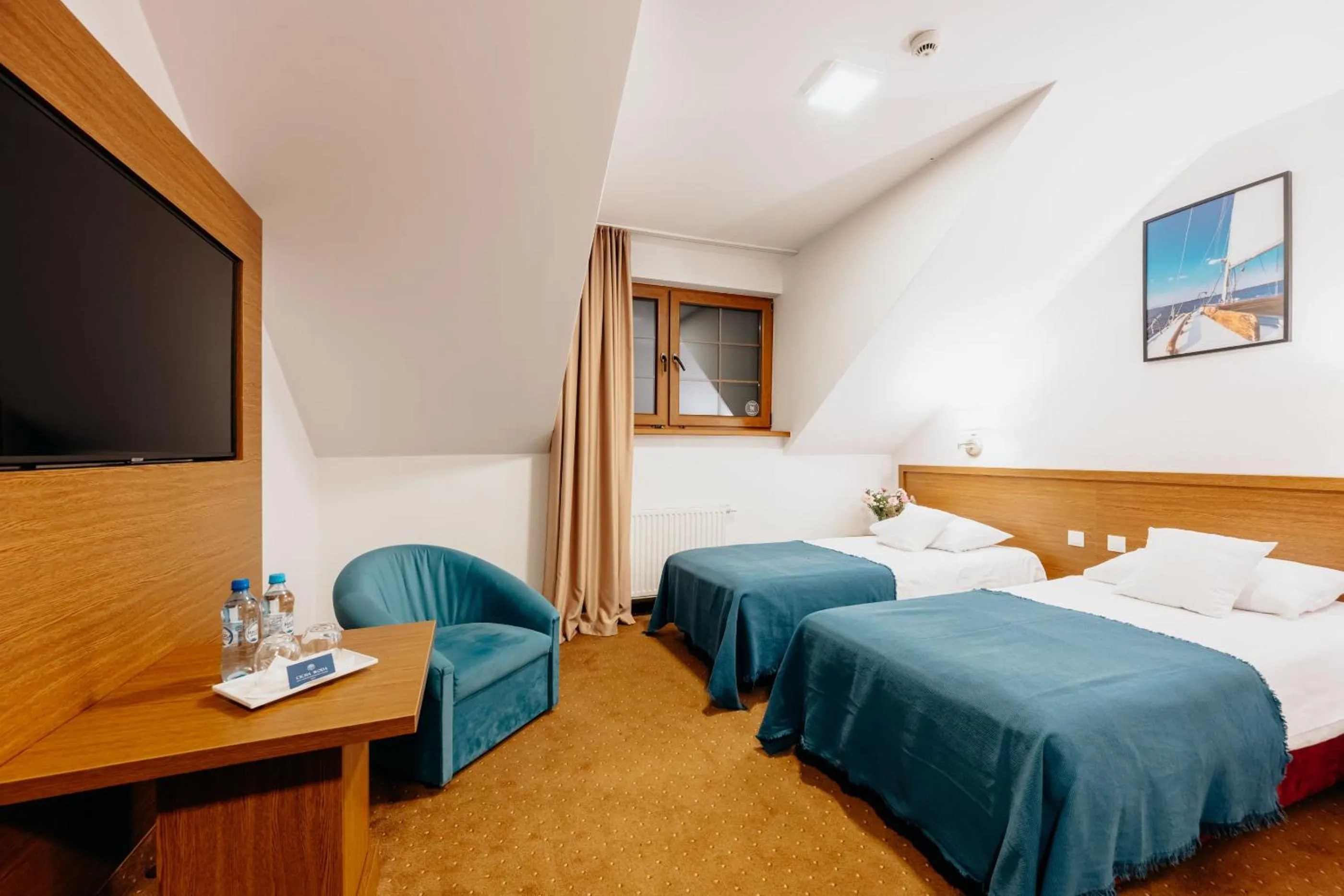 Bed in HOTEL CICHA WODA NIEPORĘT