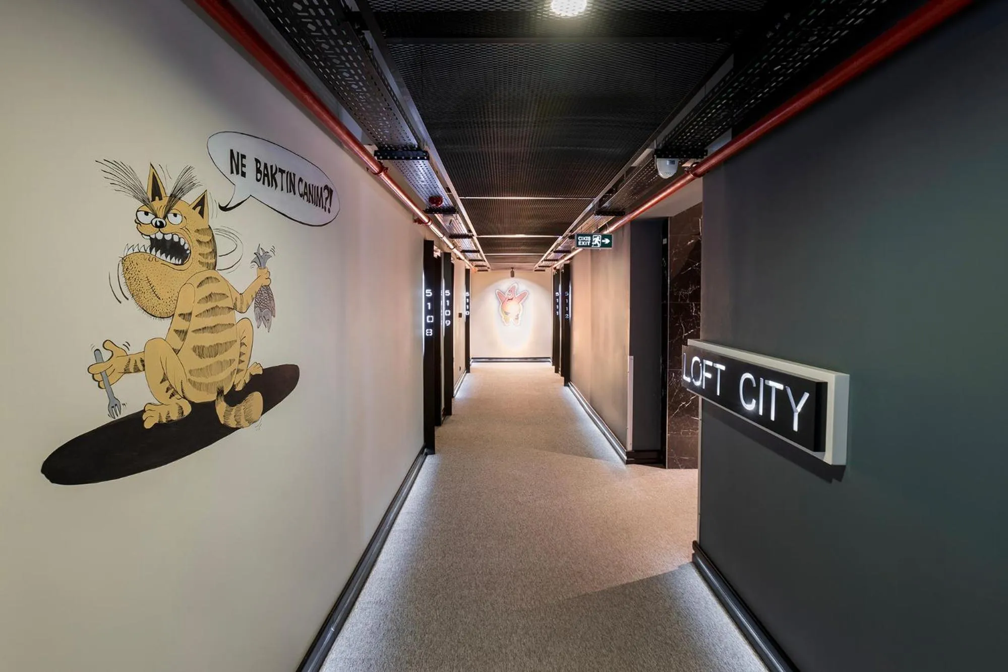 Inner courtyard view in Afflon Hotels Loft City