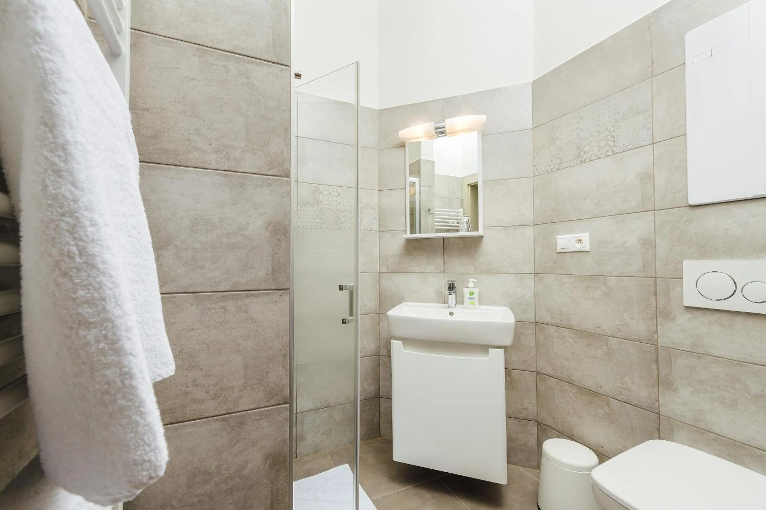 Shower in Apartmánový dom GRAND - Contactless Check In