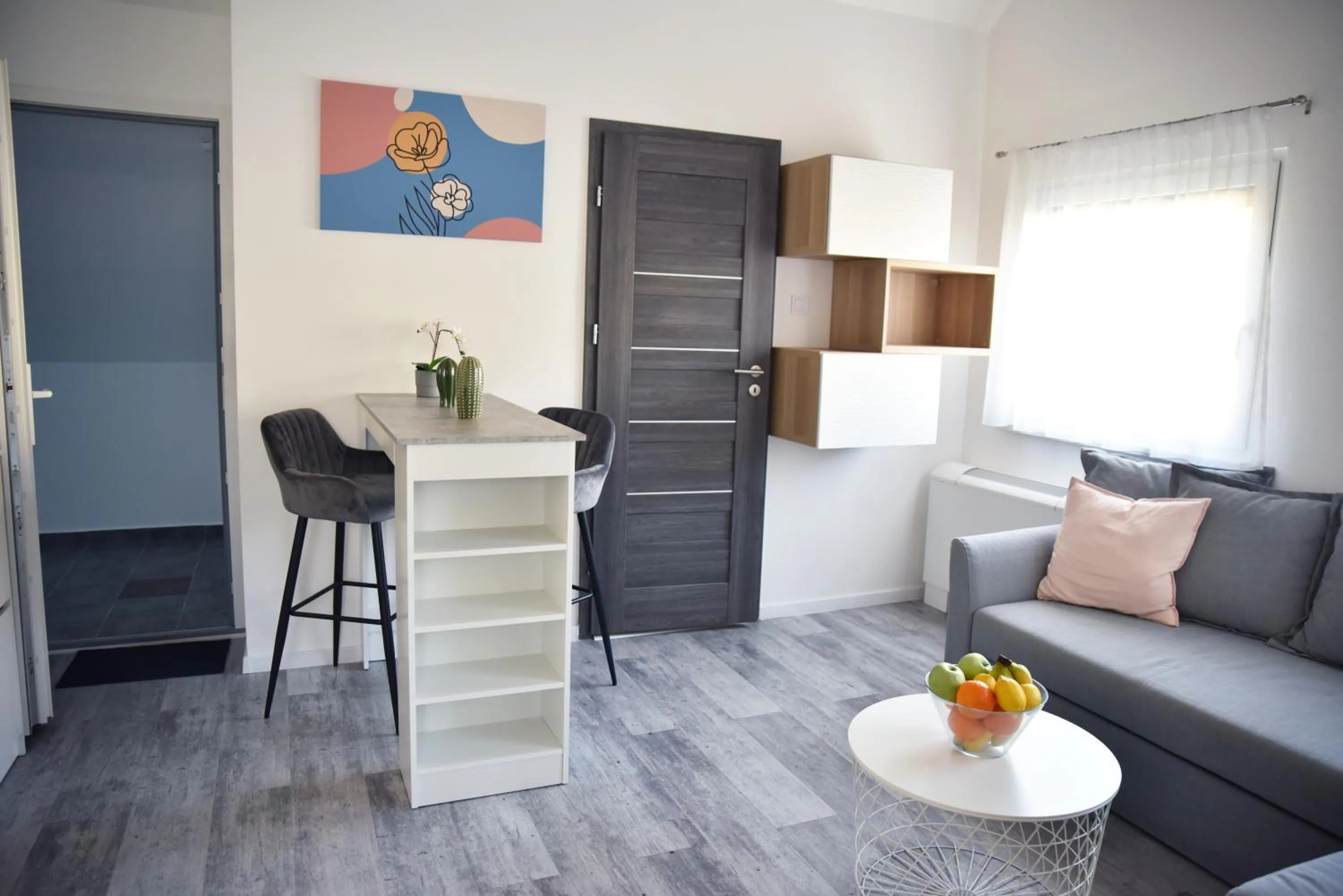 Living room in Roomstore Studio Apartments