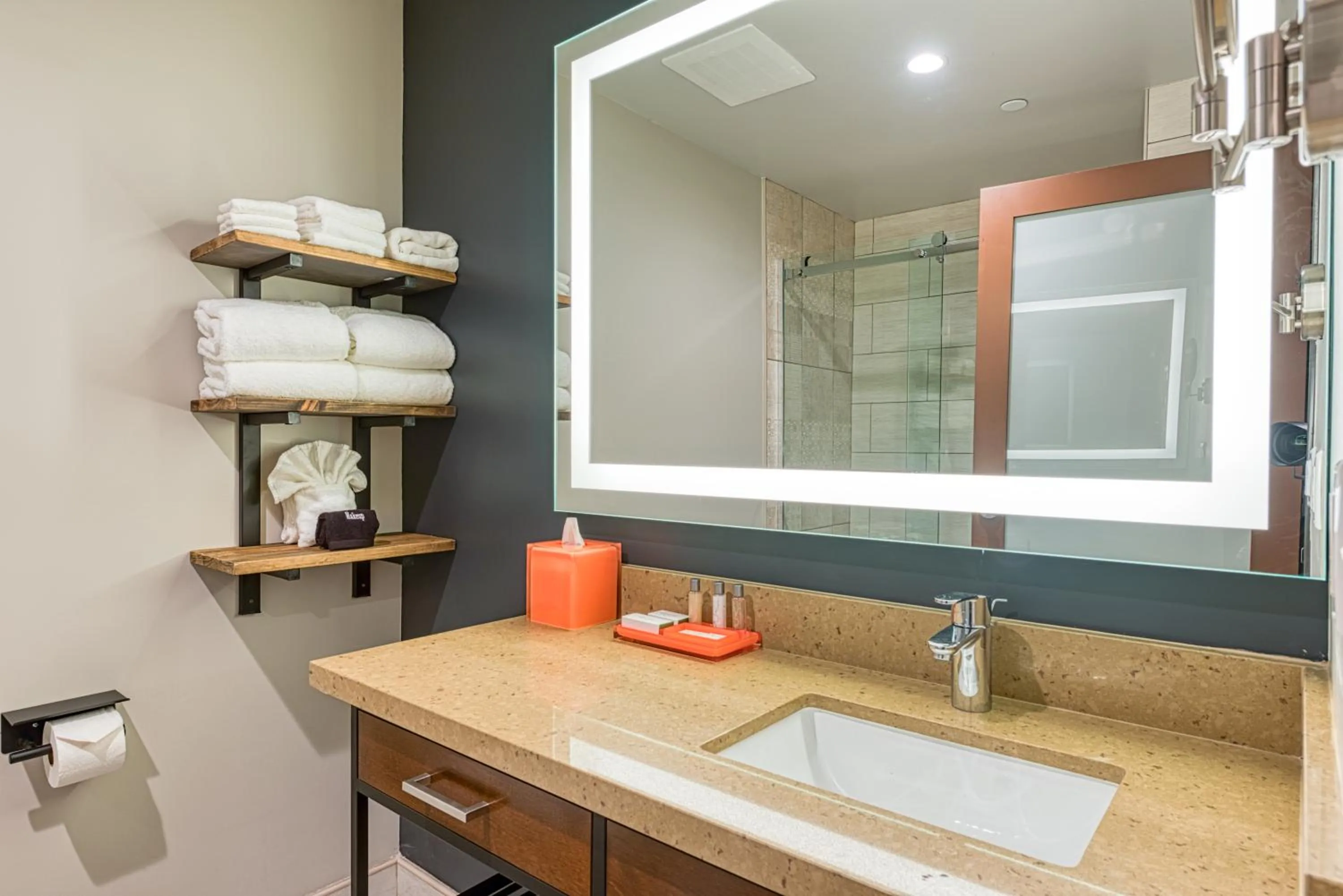 Shower in Hotel Lexen Newhall & Santa Clarita - Near Six Flags Magic Mountain