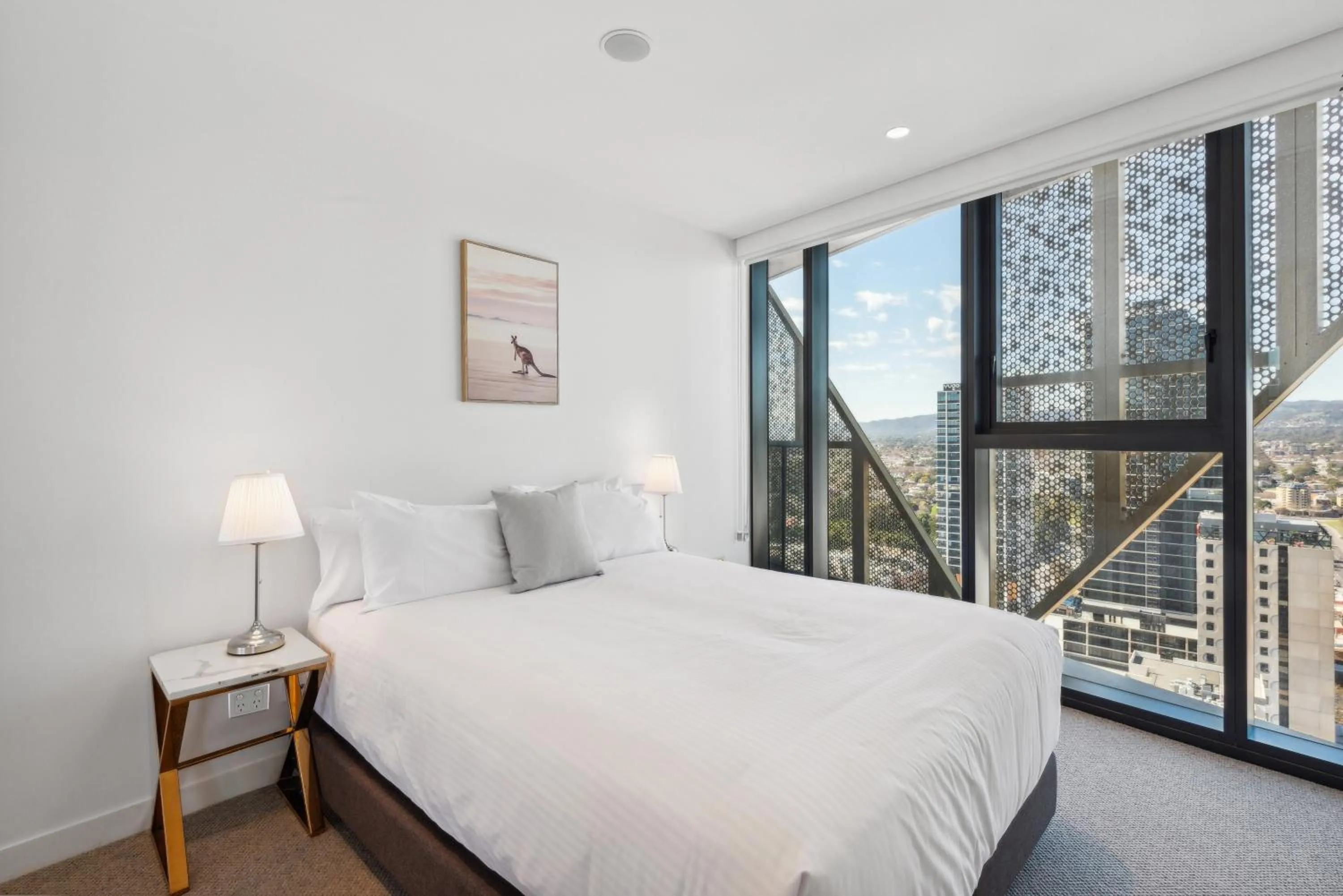 Bed in Realm Apartments by CLLIX