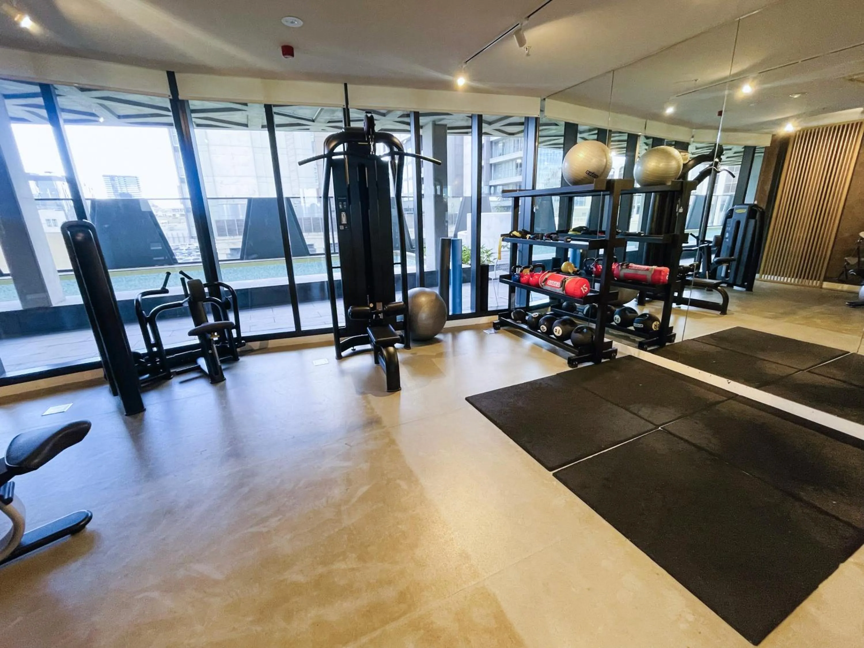 Fitness centre/facilities in Realm Apartments by CLLIX