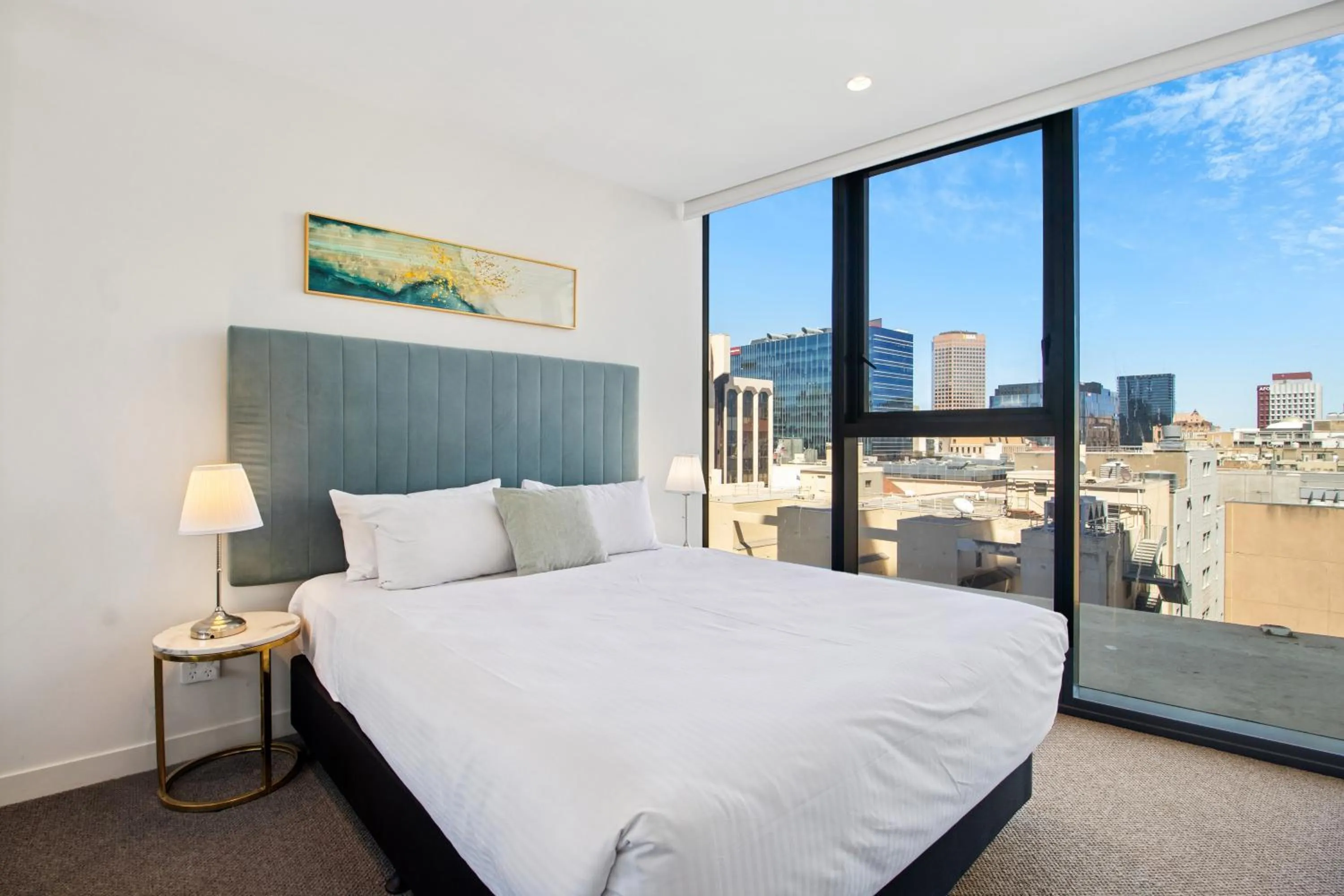 Bed in Realm Apartments by CLLIX