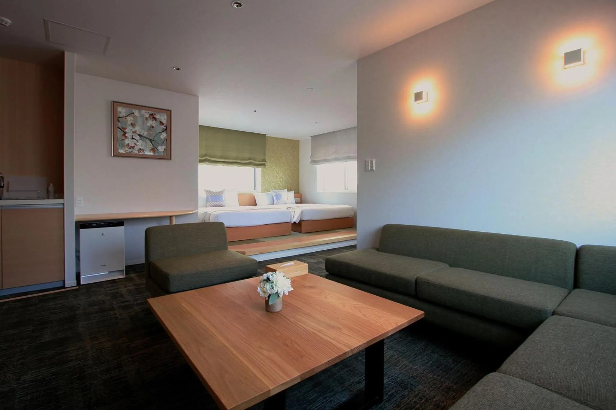 Photo of the whole room in GRAND BASE Okayama Ekimae