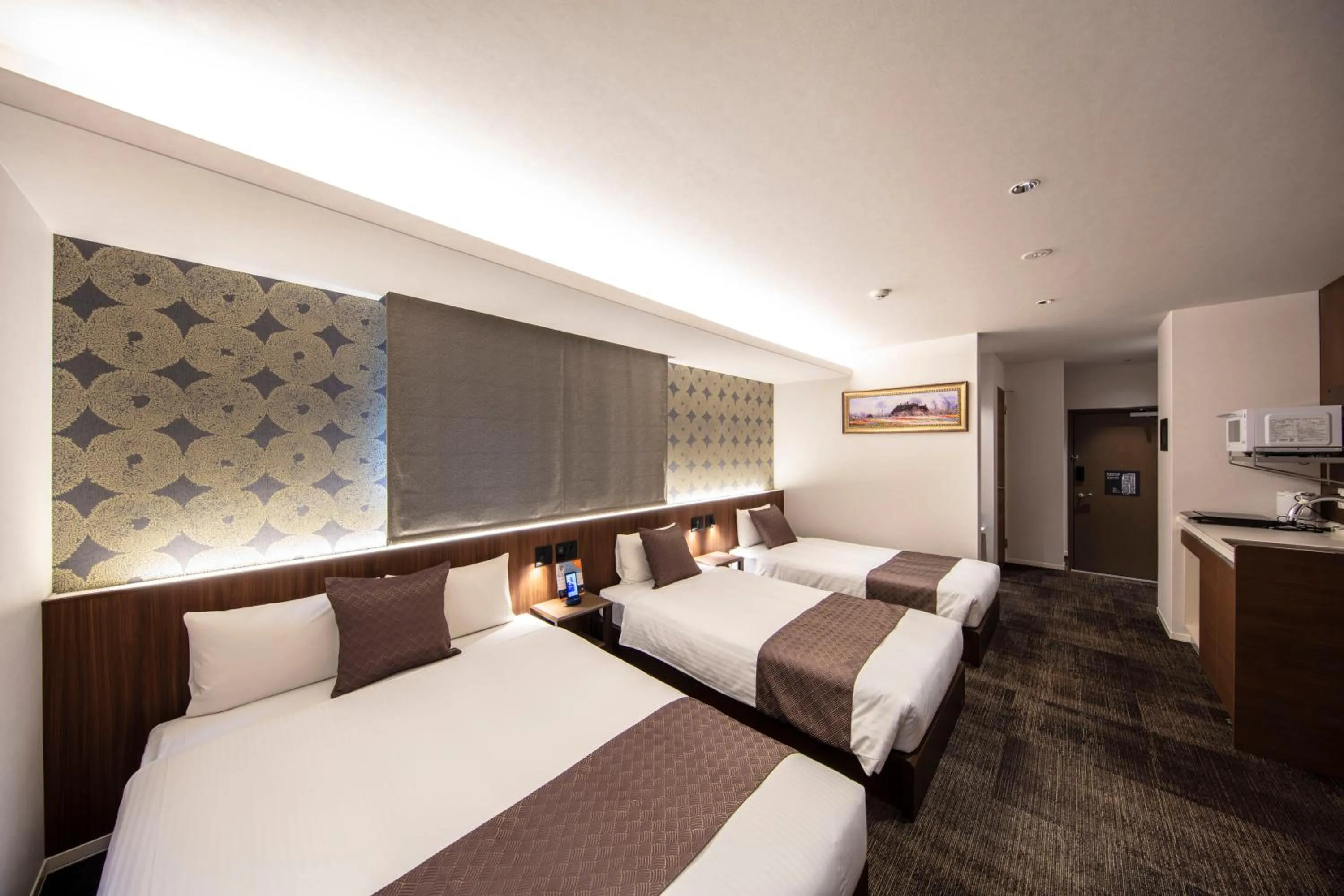 Photo of the whole room, Bed in GRAND BASE Okayama Ekimae