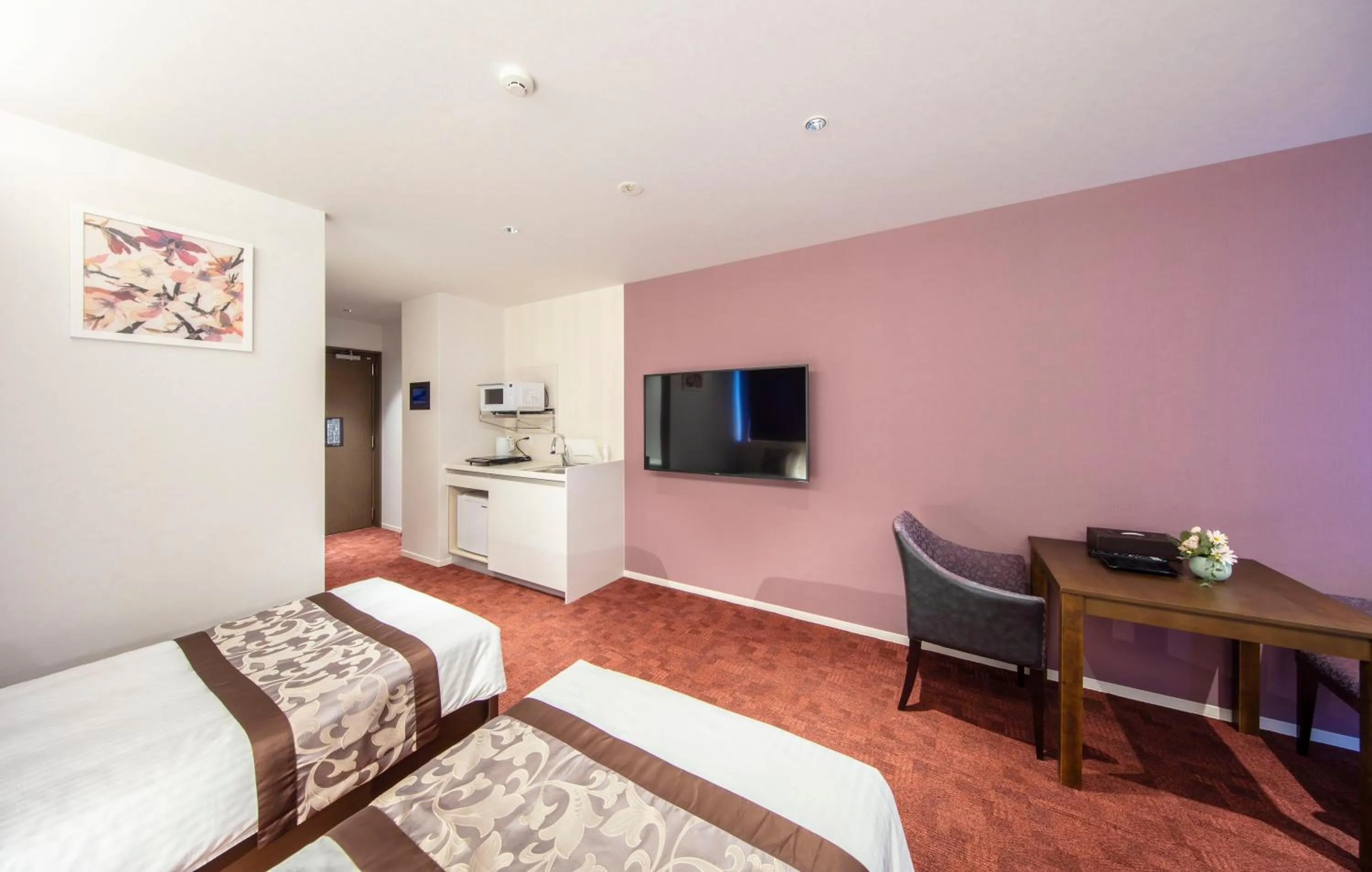 Photo of the whole room, Bed in GRAND BASE Okayama Ekimae