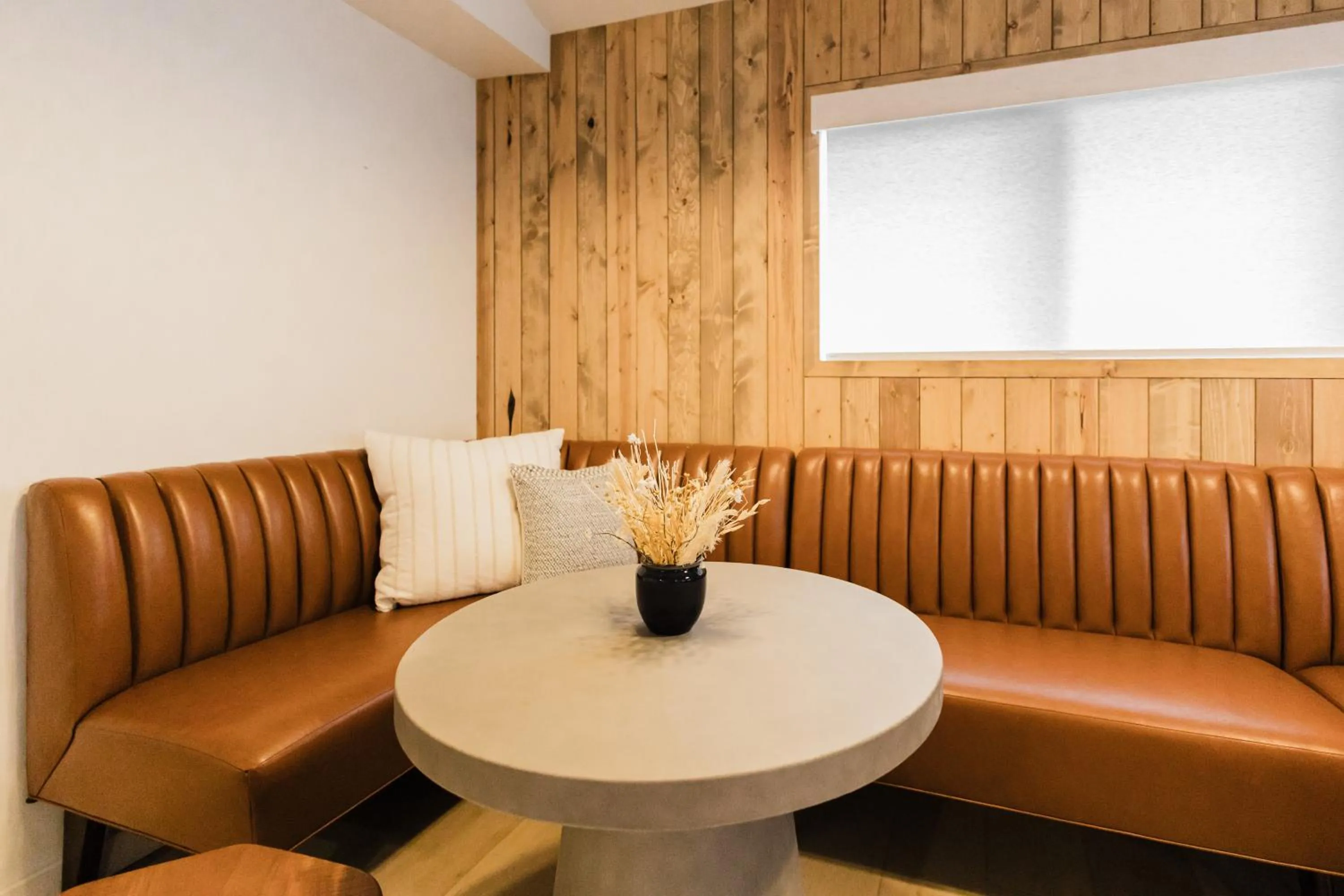 Seating area in Wonderstone at Glacier