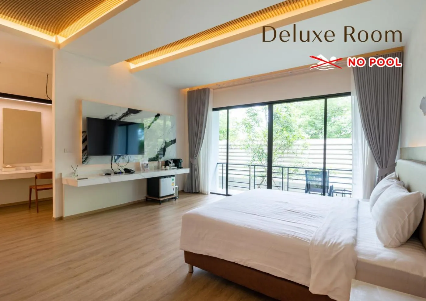 Photo of the whole room, Bed in Rock Resort Ratchaburi