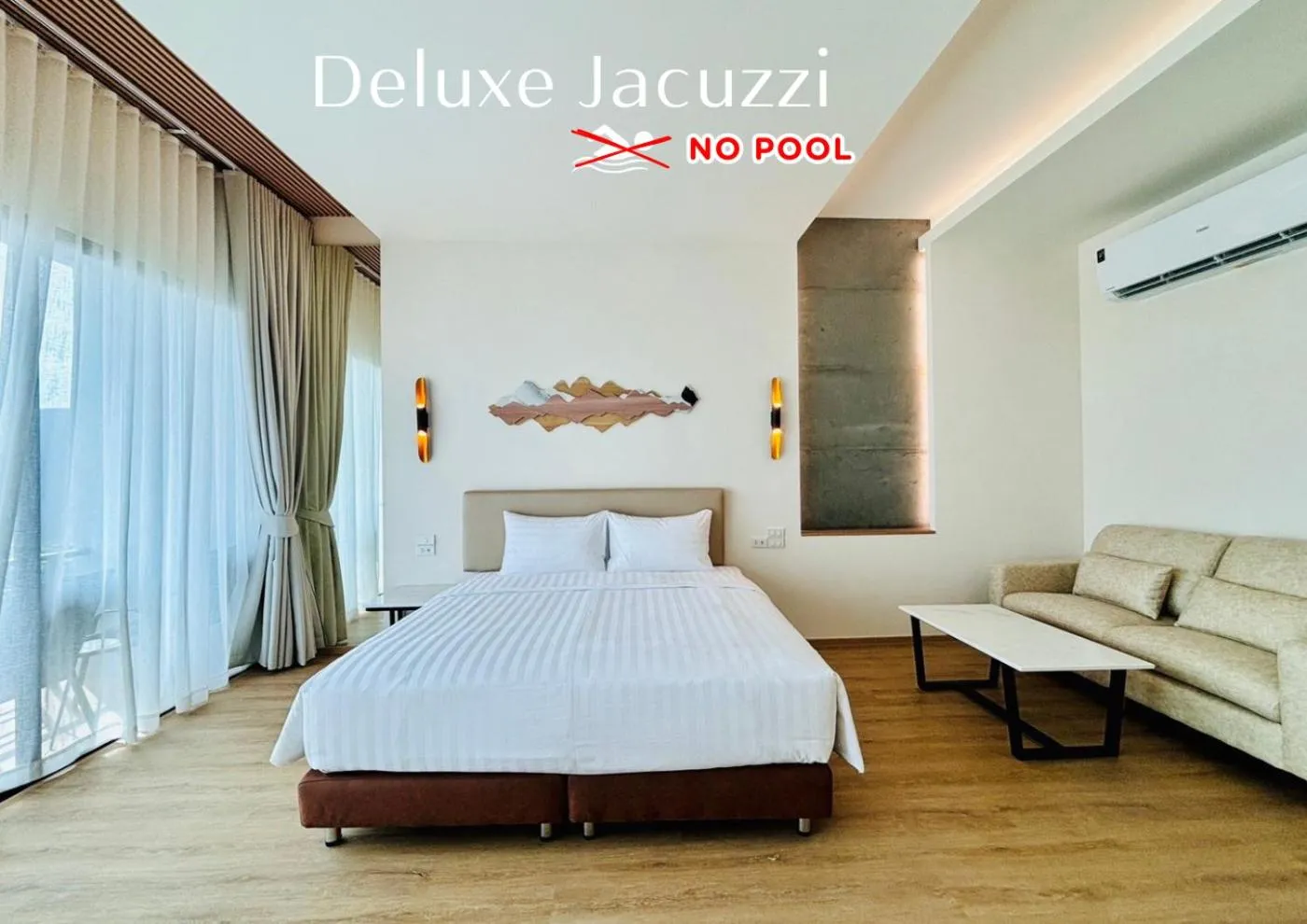 Bed in Rock Resort Ratchaburi