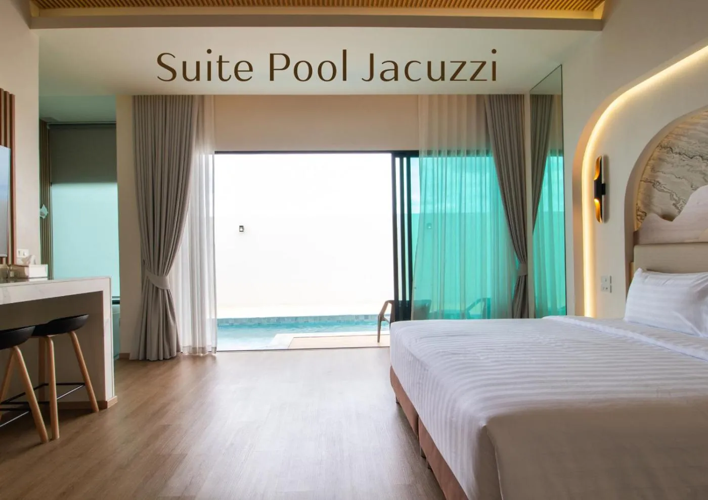 Photo of the whole room, Bed in Rock Resort Ratchaburi