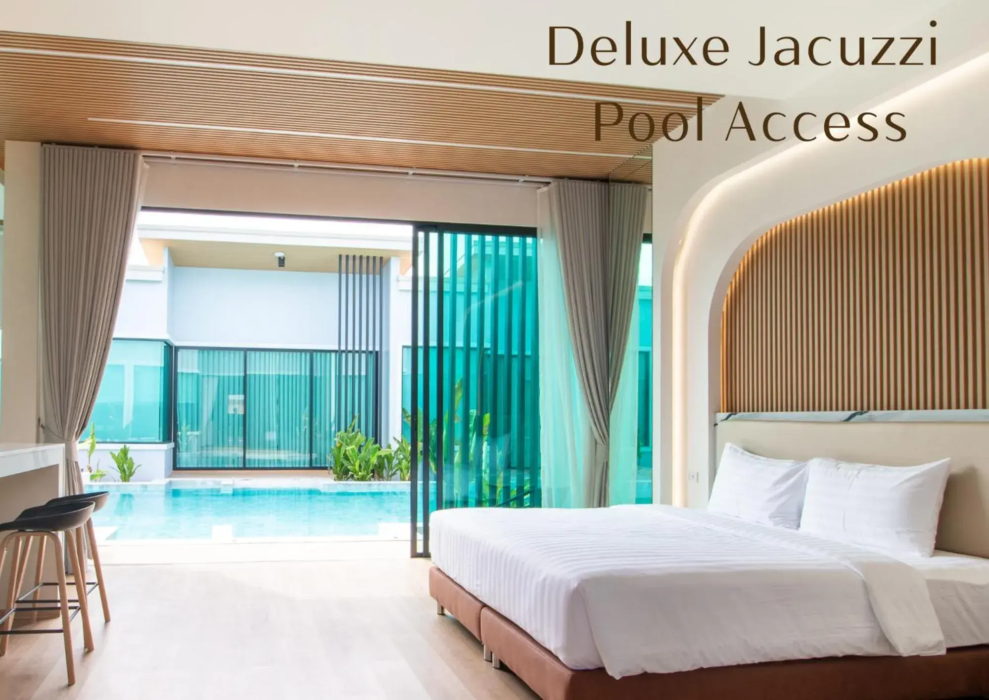 Deluxe Double Room with Bath in Rock Resort Ratchaburi Deluxe Double Room with Bath in Rock Resort Ratchaburi