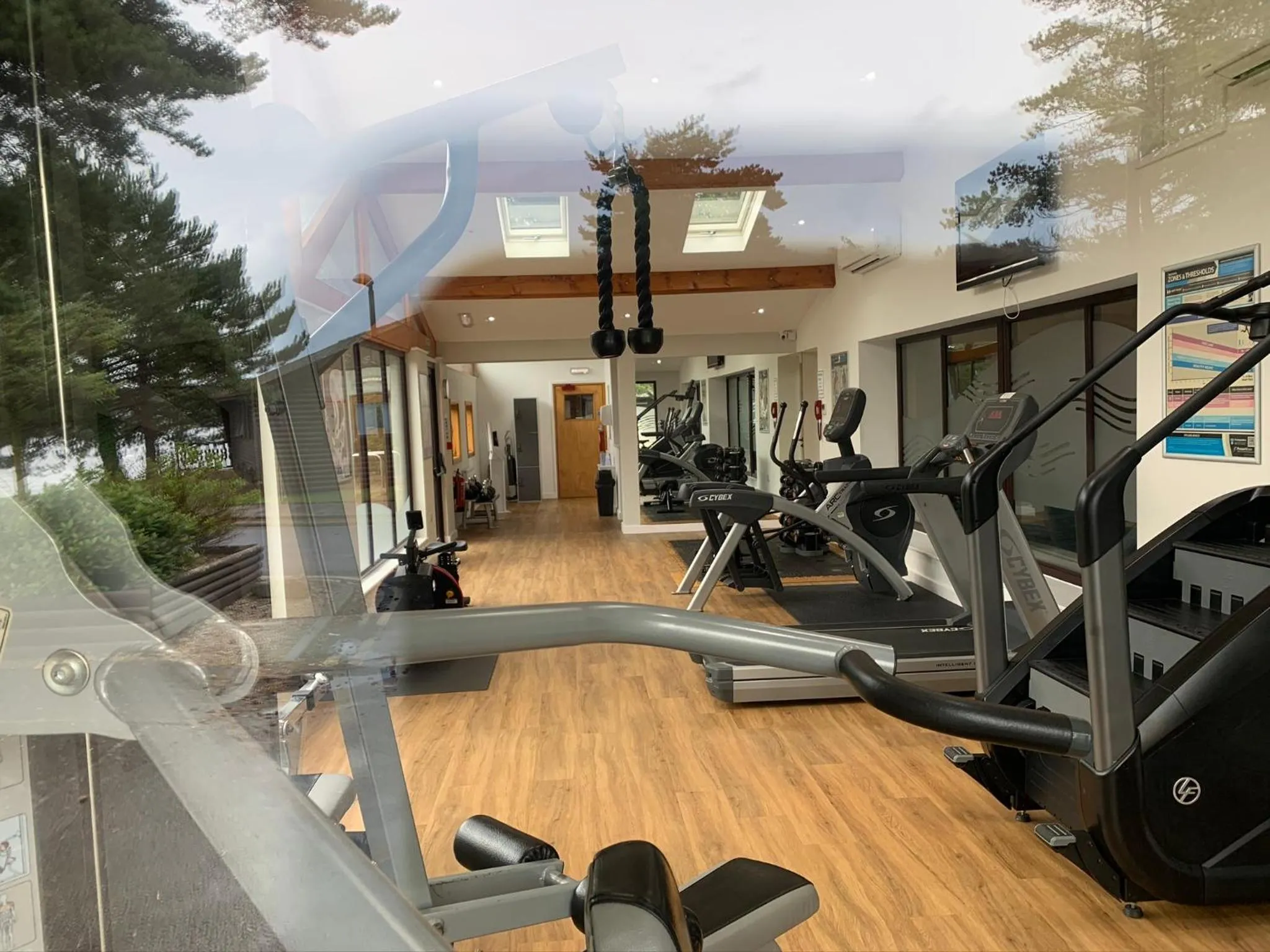 Fitness centre/facilities in Keer Side Lodge, Luxury lodge with private hot tub at Pine Lake Resort