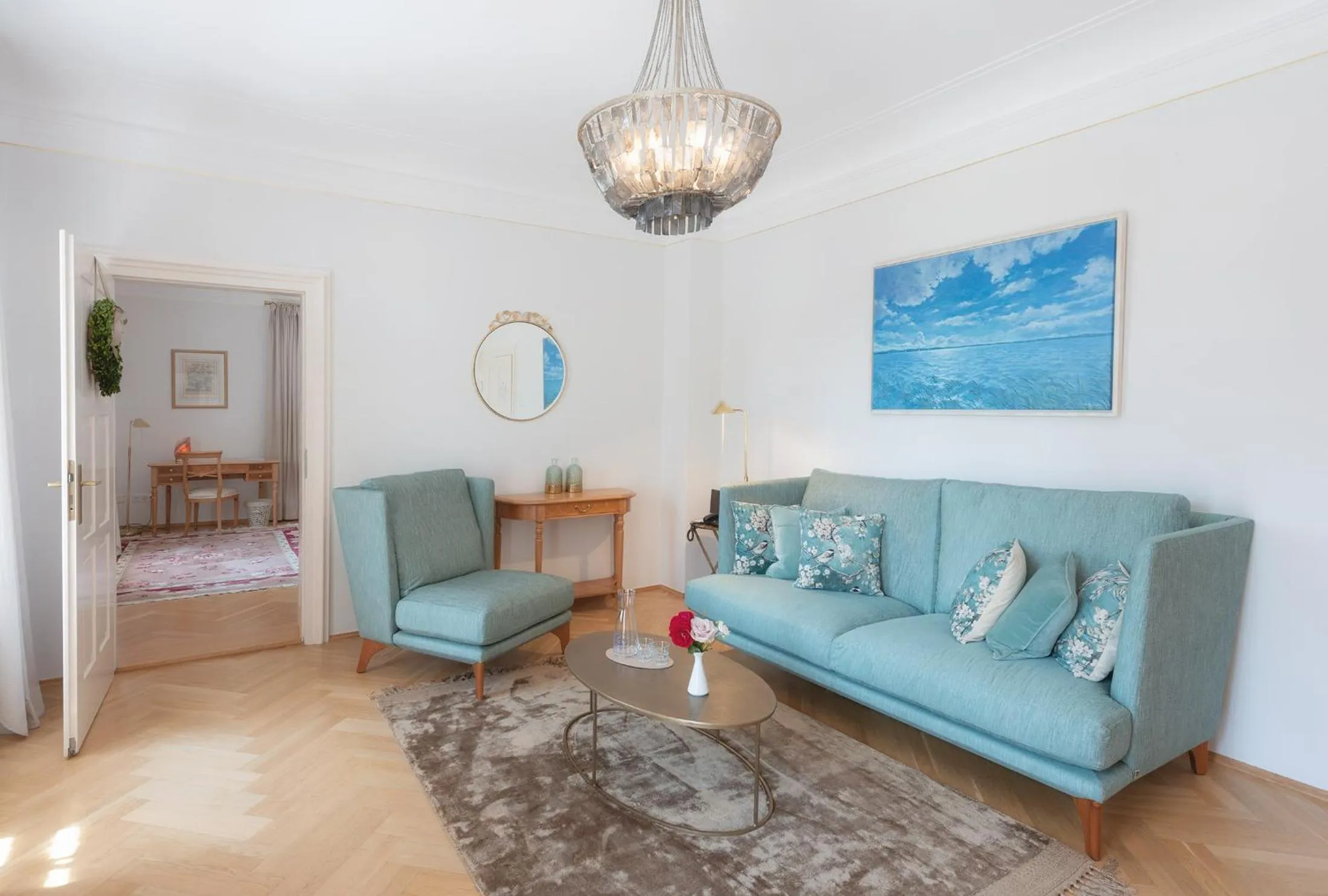 Living room in Biohotel Schlossgut Oberambach