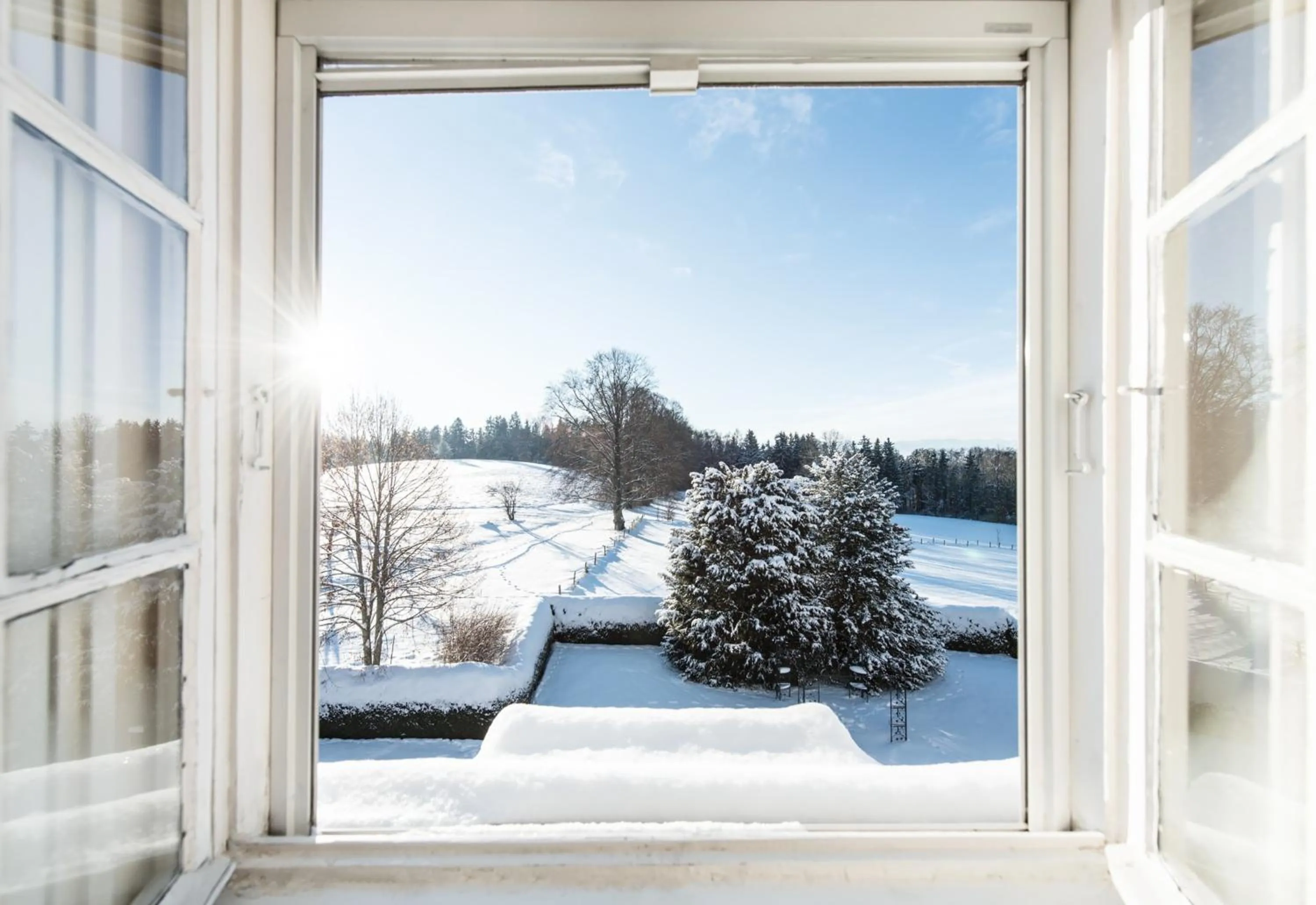 Winter in Biohotel Schlossgut Oberambach