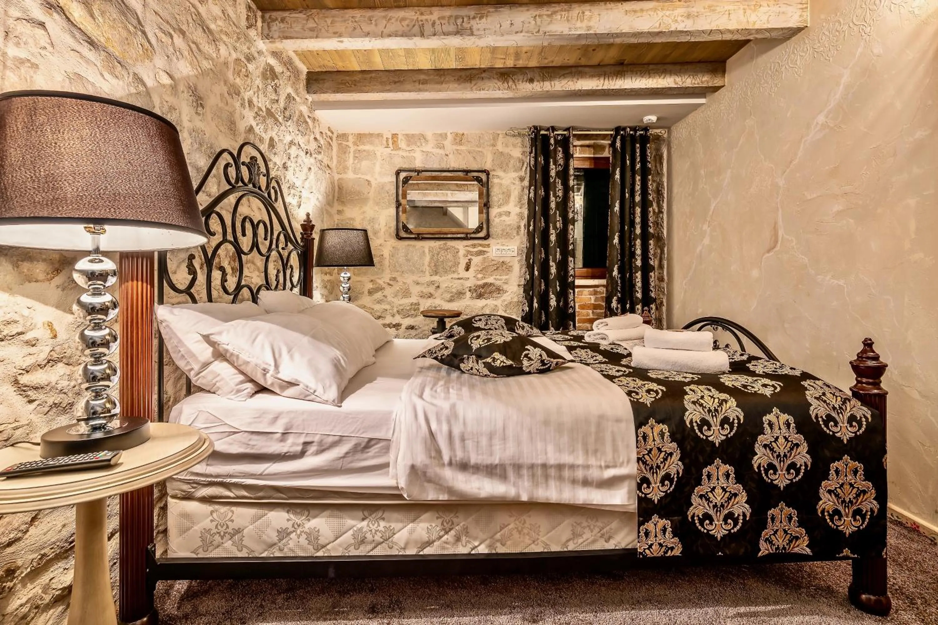 Decorative detail, Bed in Historic Plaza Varos Split