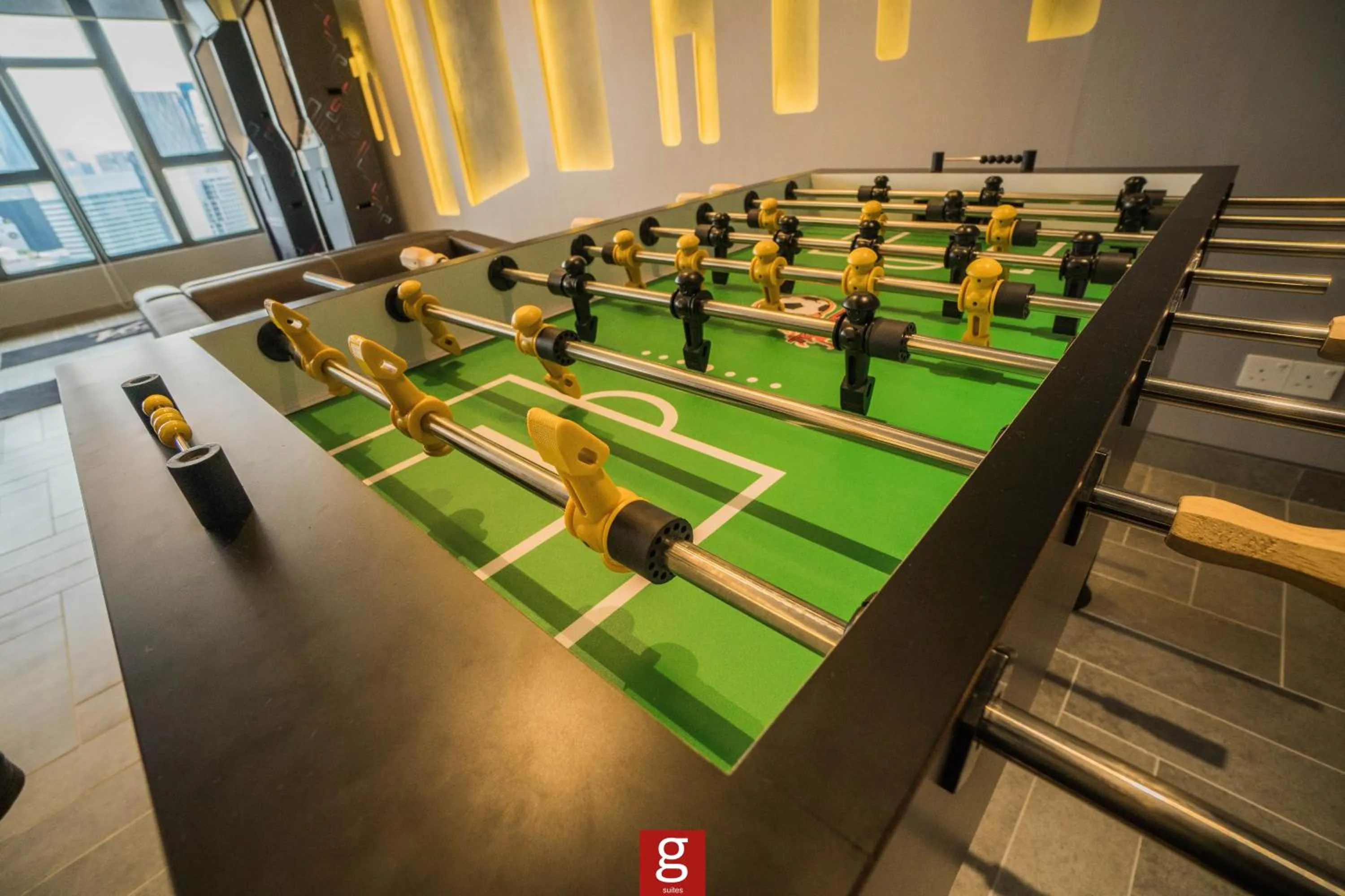 Game Room in Ceylonz Suites KLCC Rooftop Infinity Pool KL Tower View