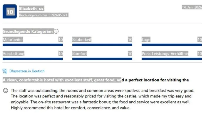 Certificate/Award in Altstadthotel "Zum Hechten"
