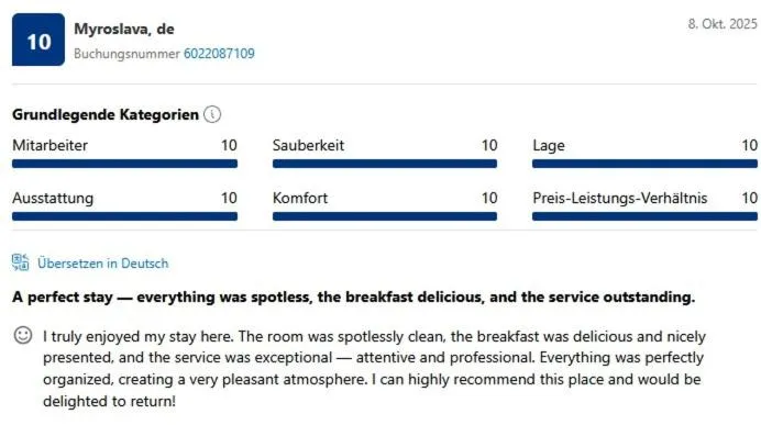 Certificate/Award in Altstadthotel "Zum Hechten"