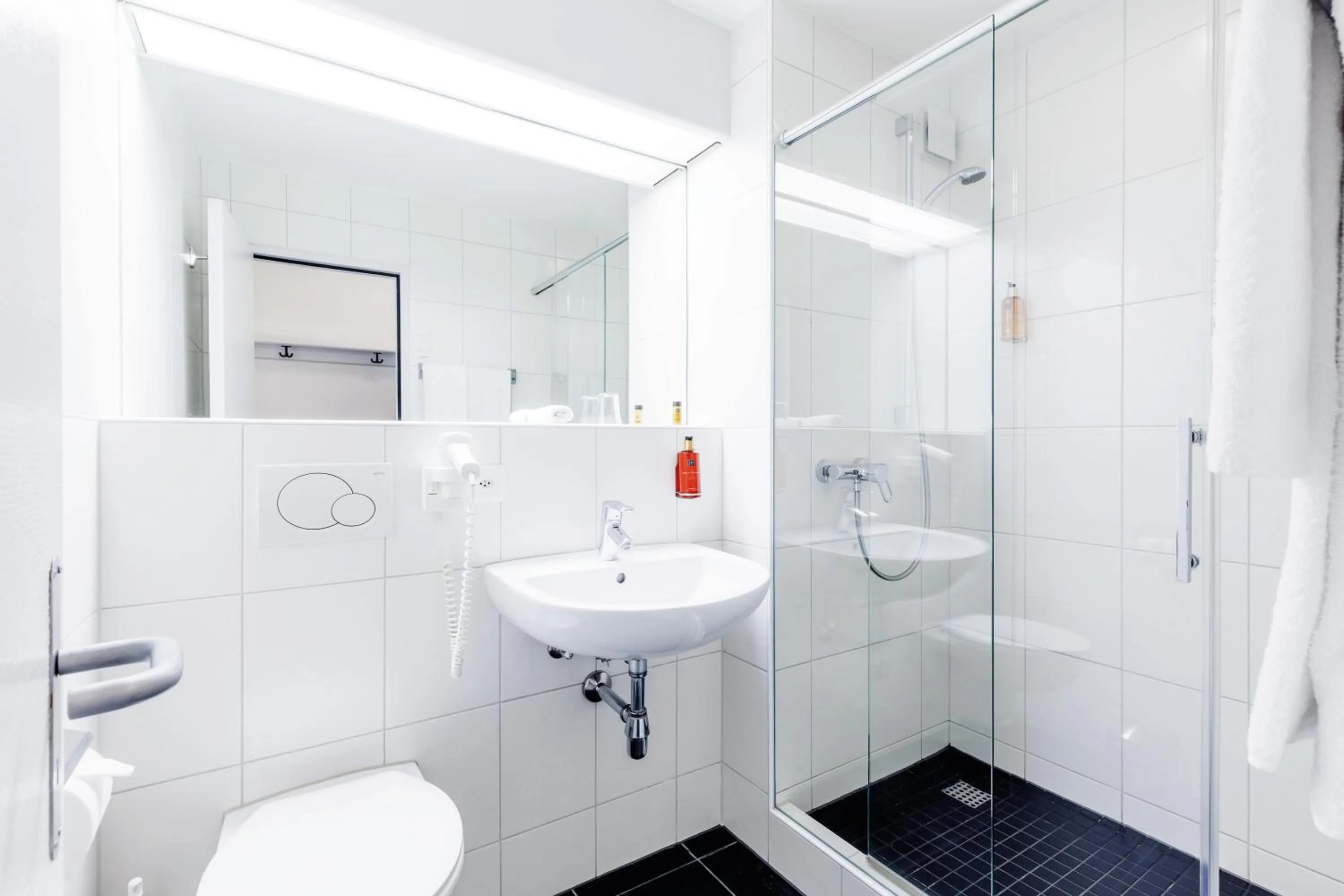 Shower in Sorell Hotel Sonnental Dübendorf