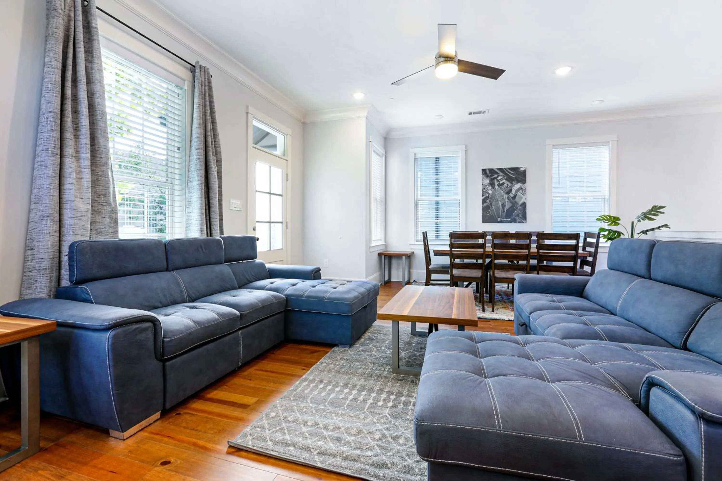 Living room in Hosteeva Chic Urban Retreat w Pool Steps to St Charles Ave and Near Bourbon St