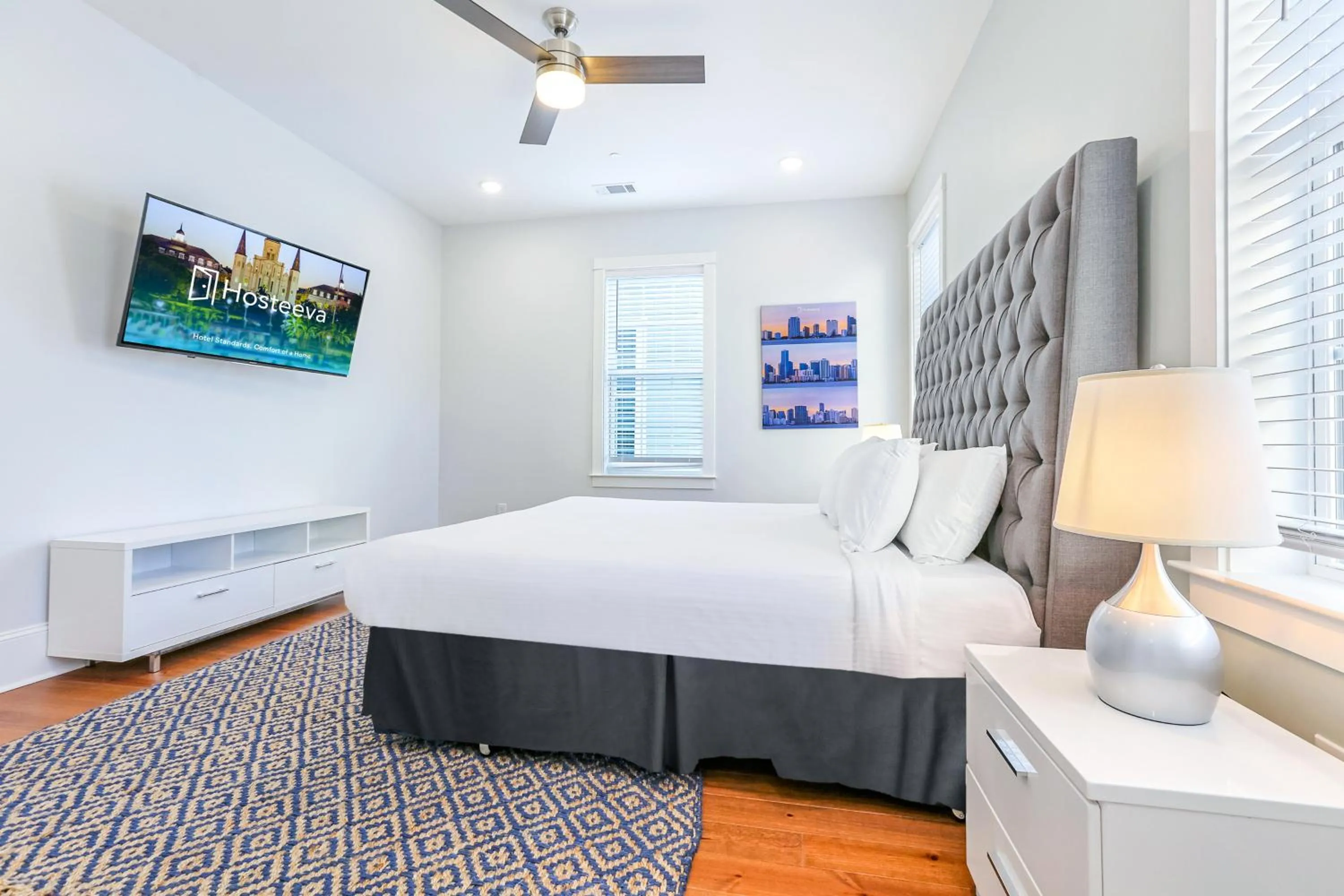 Bedroom, Bed in Hosteeva Chic Urban Retreat w Pool Steps to St Charles Ave and Near Bourbon St