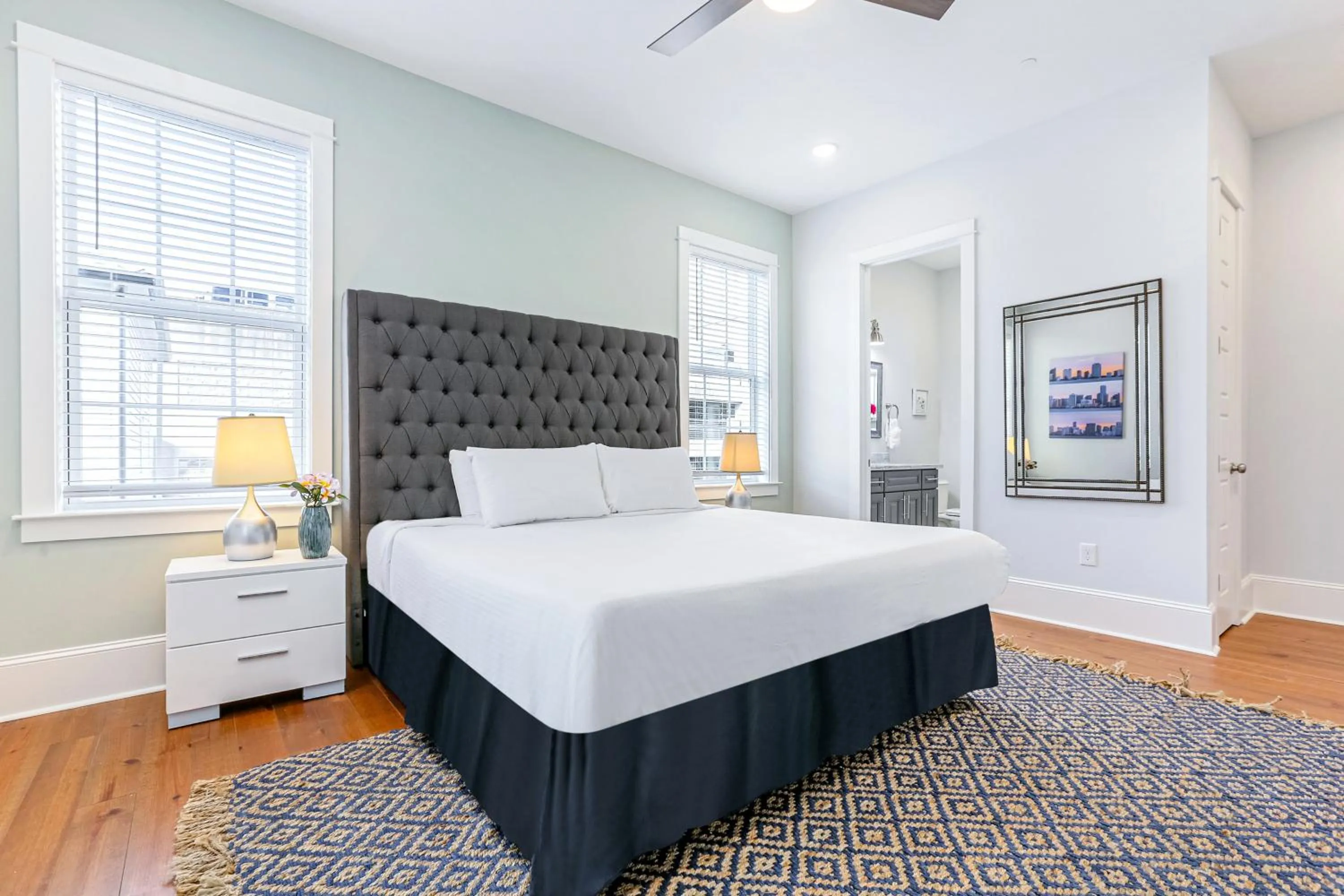 Bedroom, Bed in Hosteeva Chic Urban Retreat w Pool Steps to St Charles Ave and Near Bourbon St