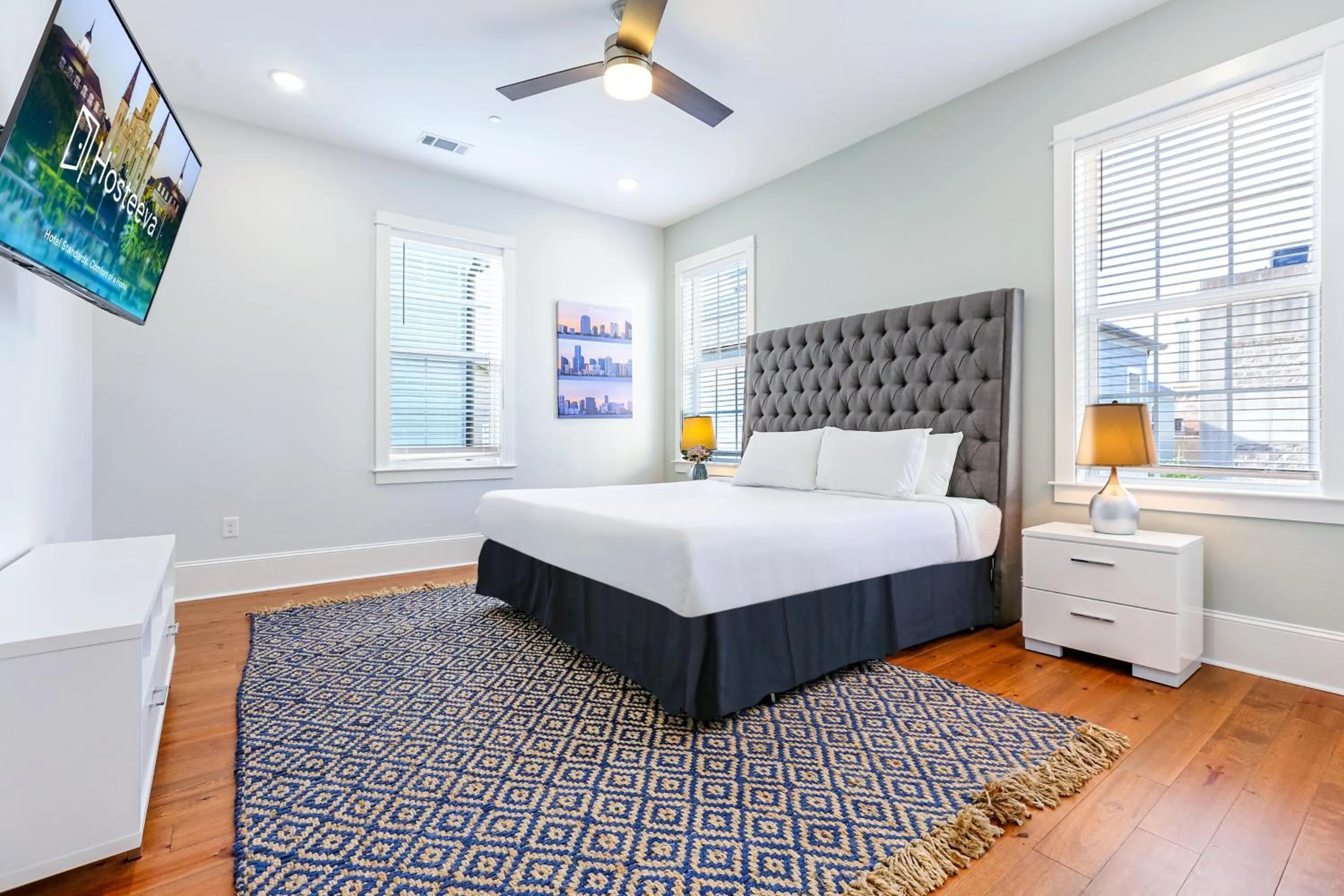 Bedroom, Bed in Hosteeva Chic Urban Retreat w Pool Steps to St Charles Ave and Near Bourbon St