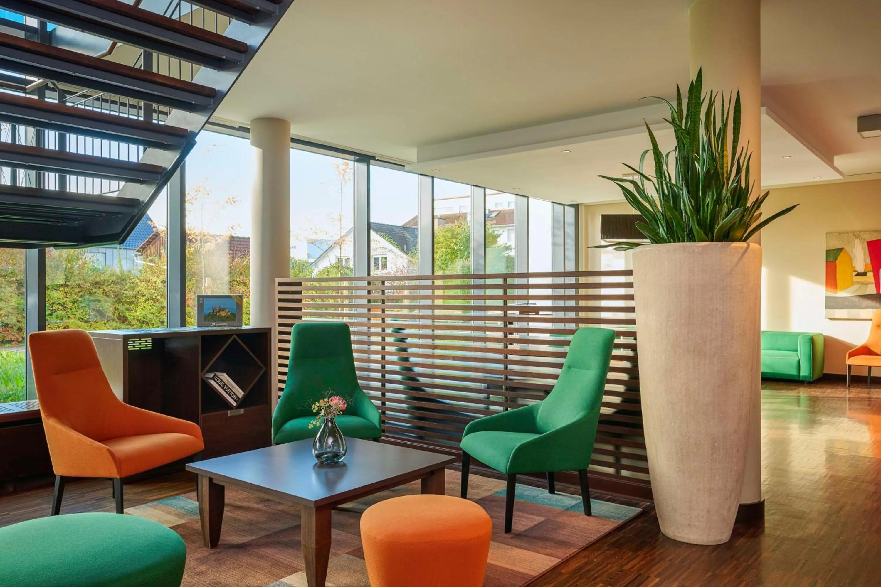 Lobby or reception in NH Stuttgart Airport