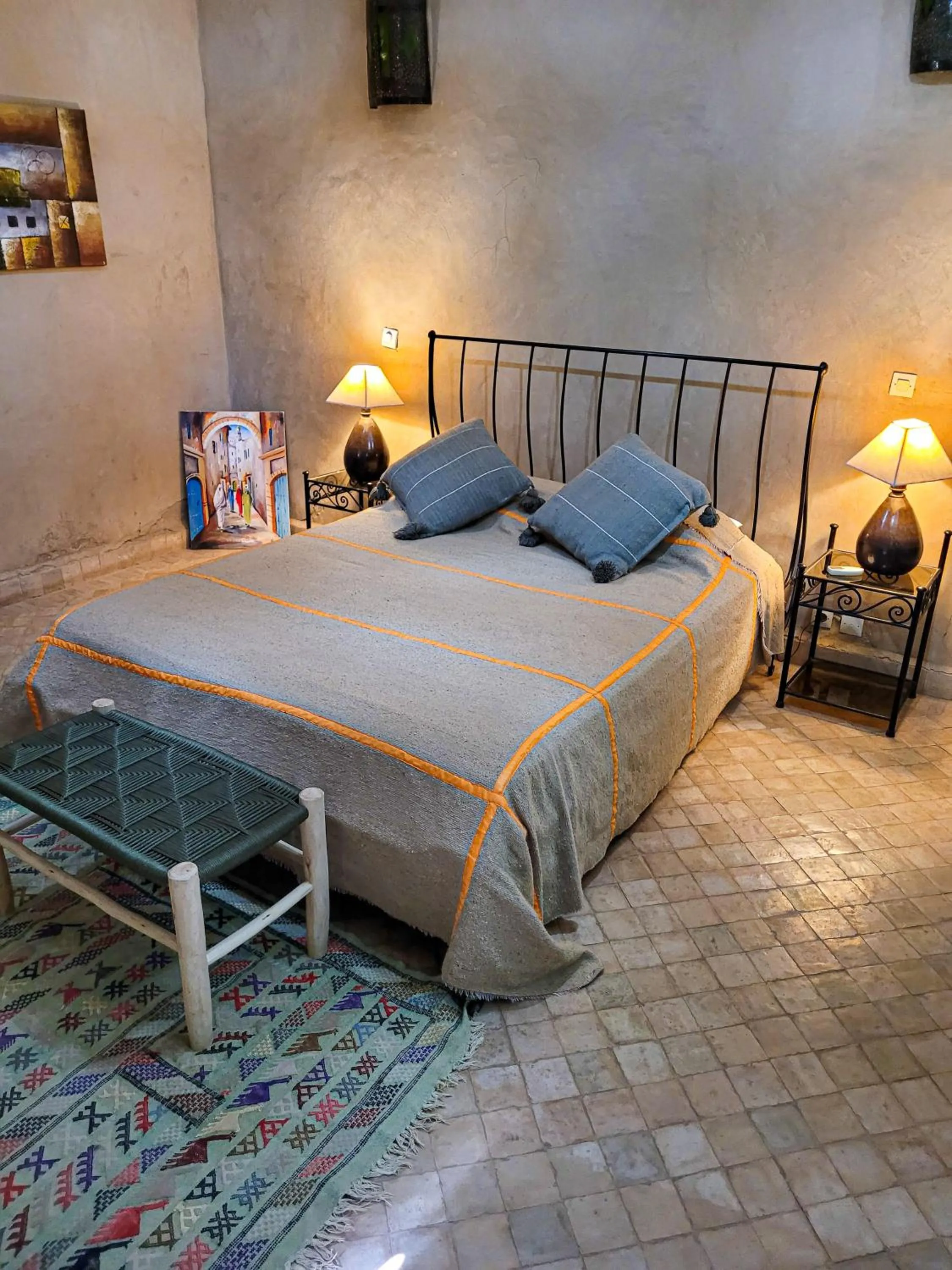 Bed in Riad Ain Khadra