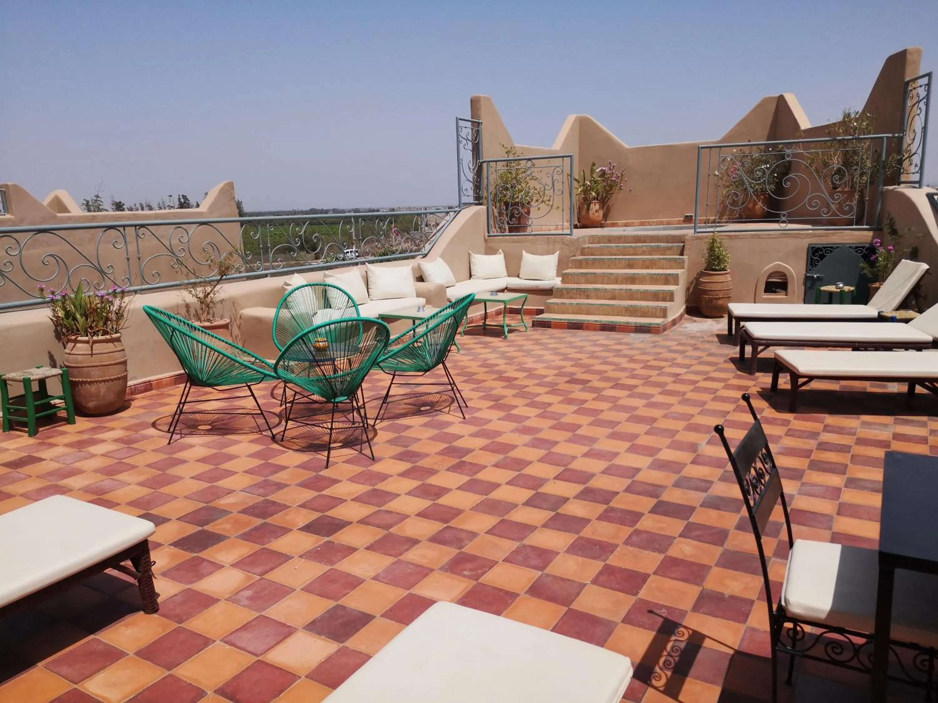 Balcony/Terrace in Riad Ain Khadra
