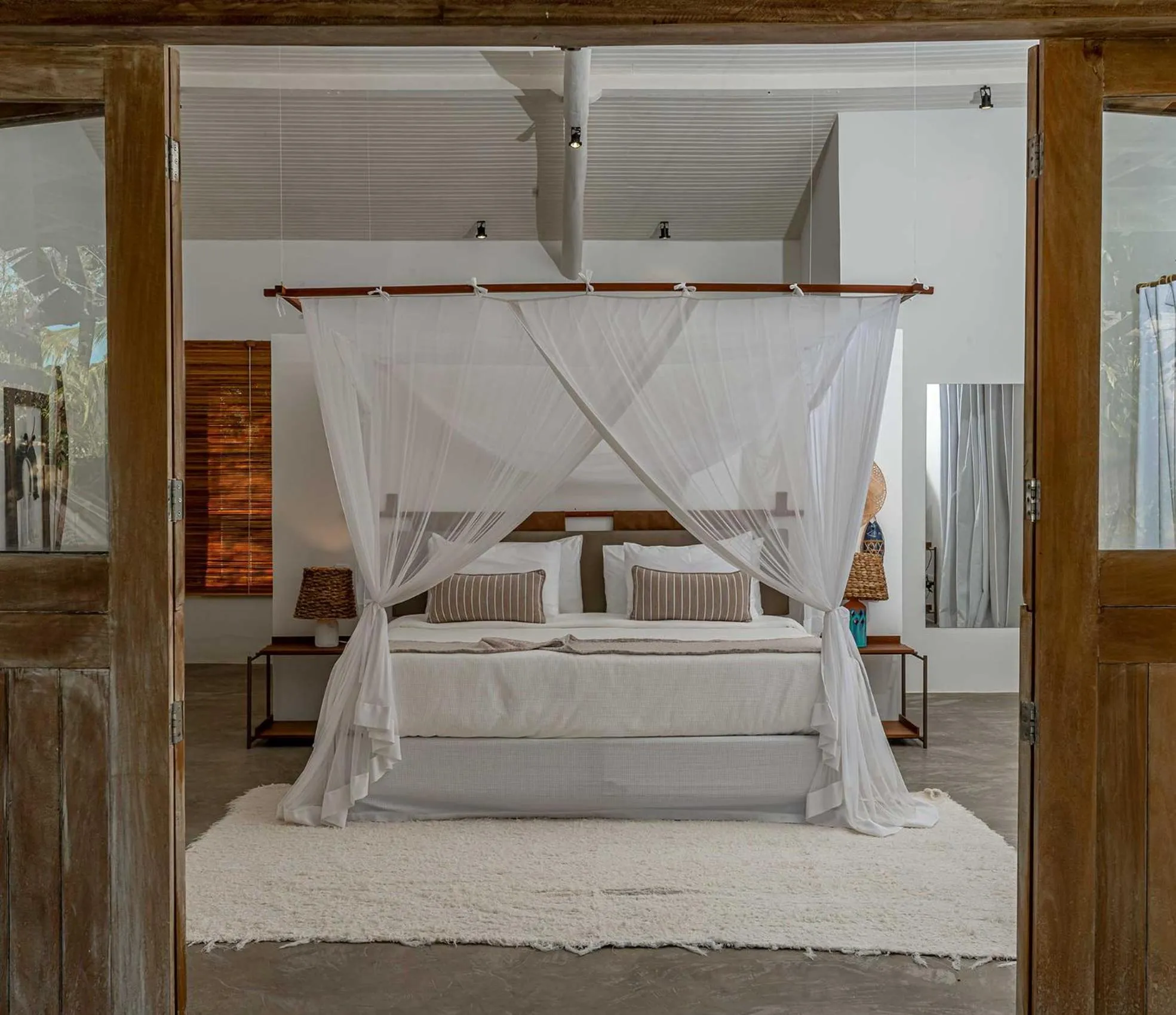 Bed in Villa dos Nativos Boutique Hotel