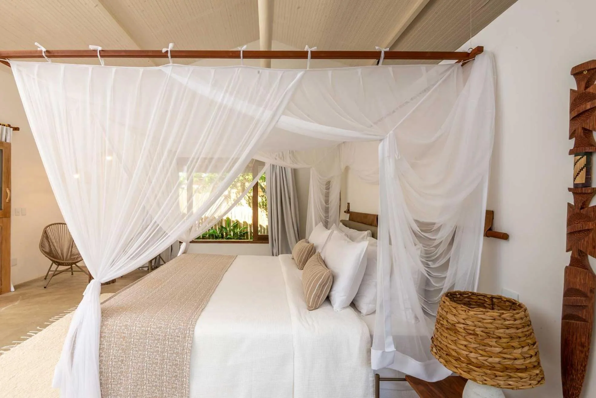 Bed in Villa dos Nativos Boutique Hotel