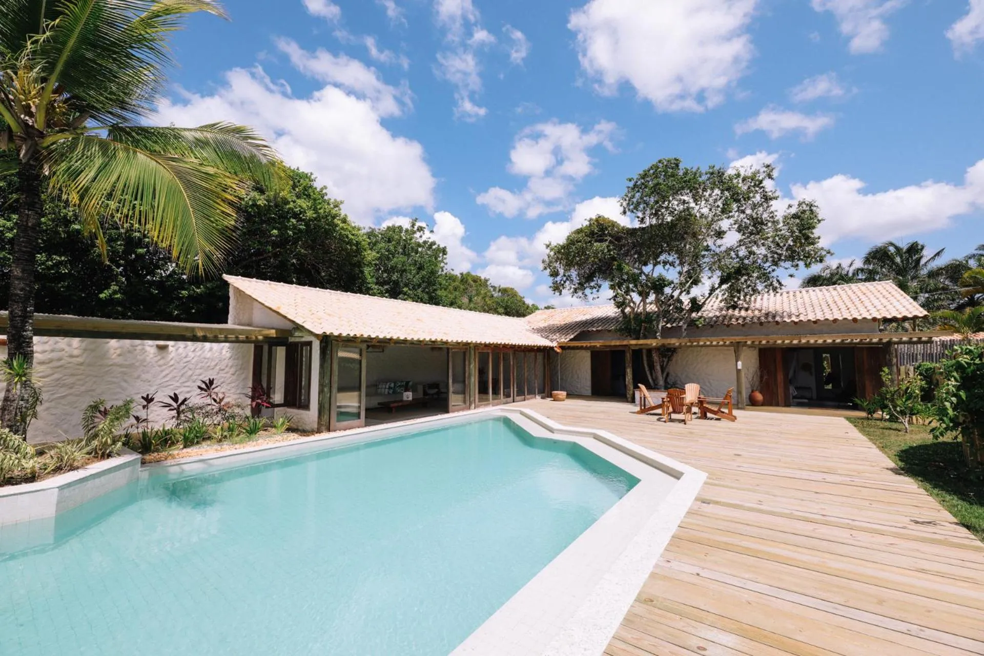 Pool view in Villa dos Nativos Boutique Hotel