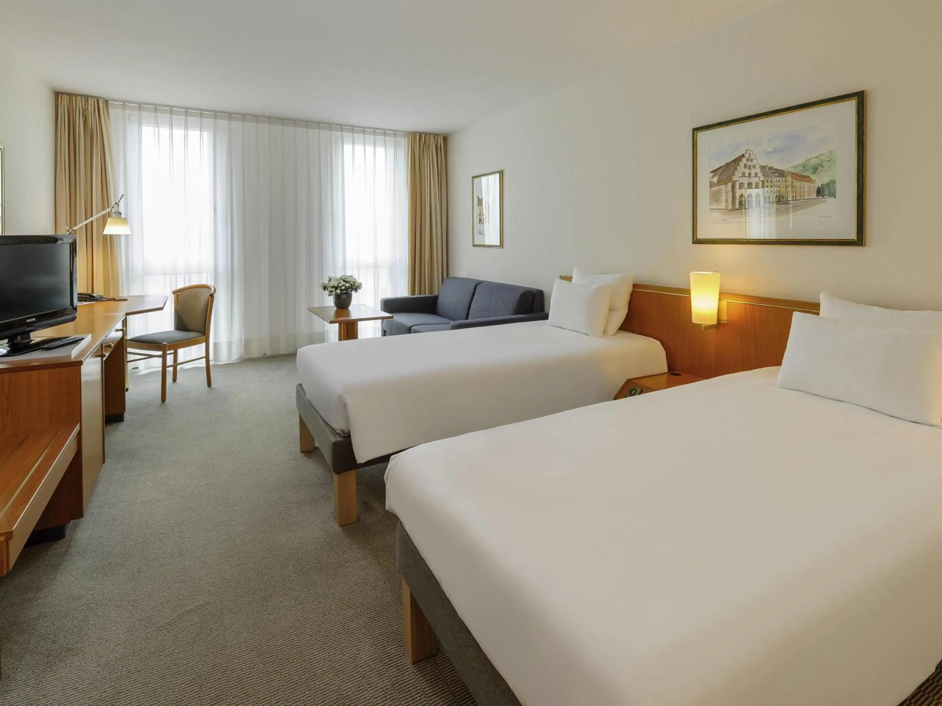 Bedroom, Bed in Novotel Freiburg am Konzerthaus