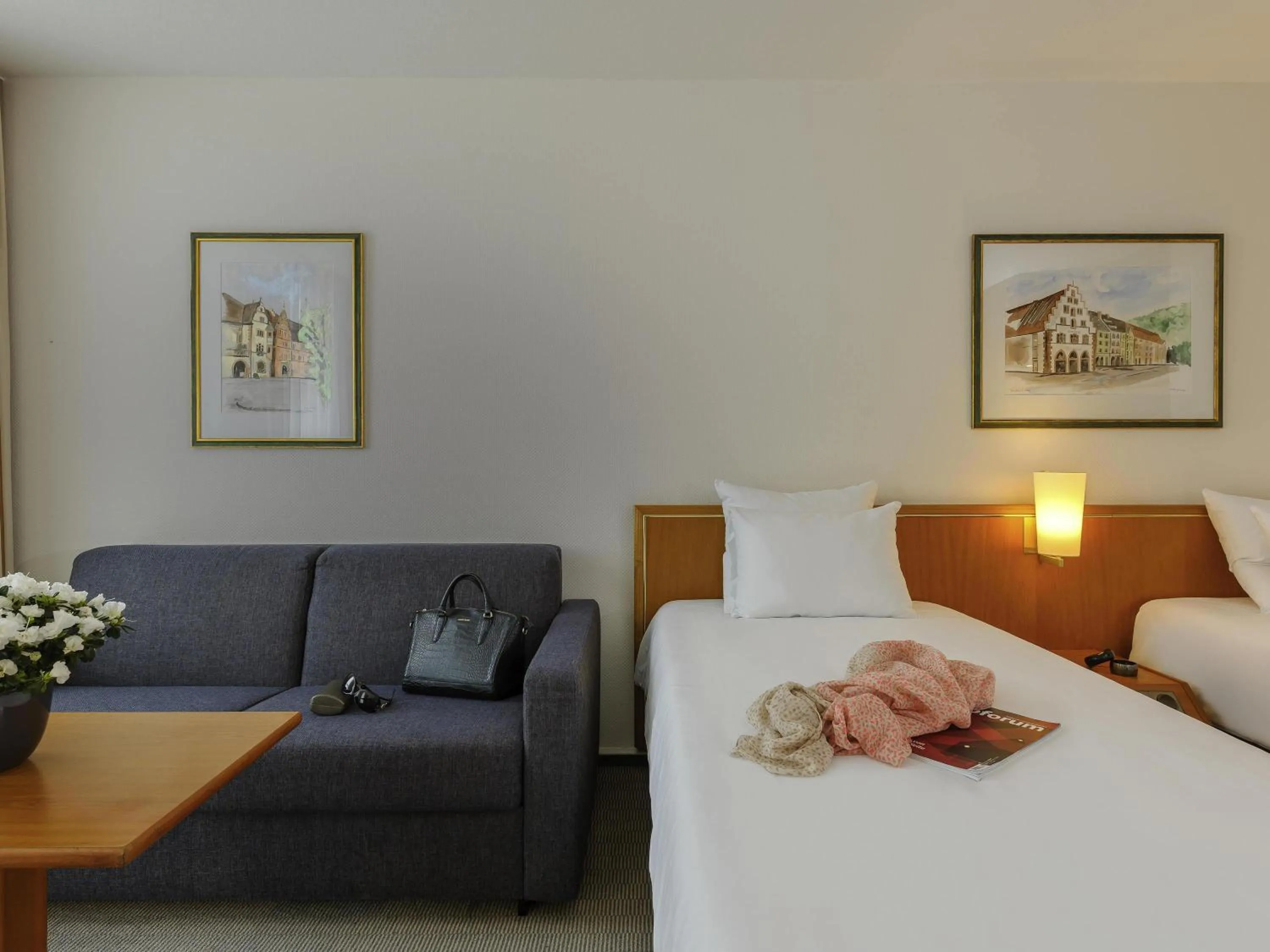 Bedroom, Bed in Novotel Freiburg am Konzerthaus