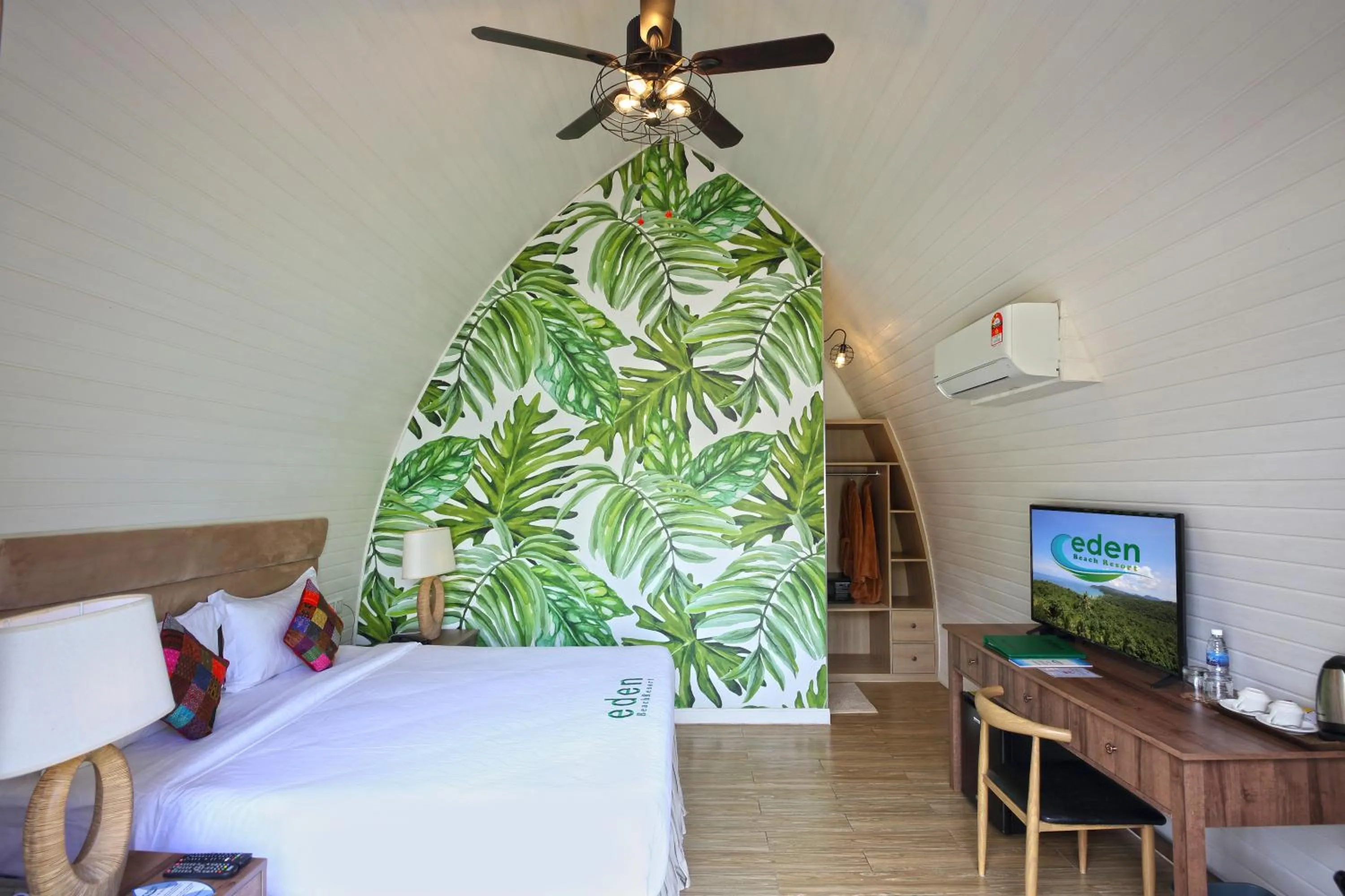 Bed in Eden Beach Resort by EHM