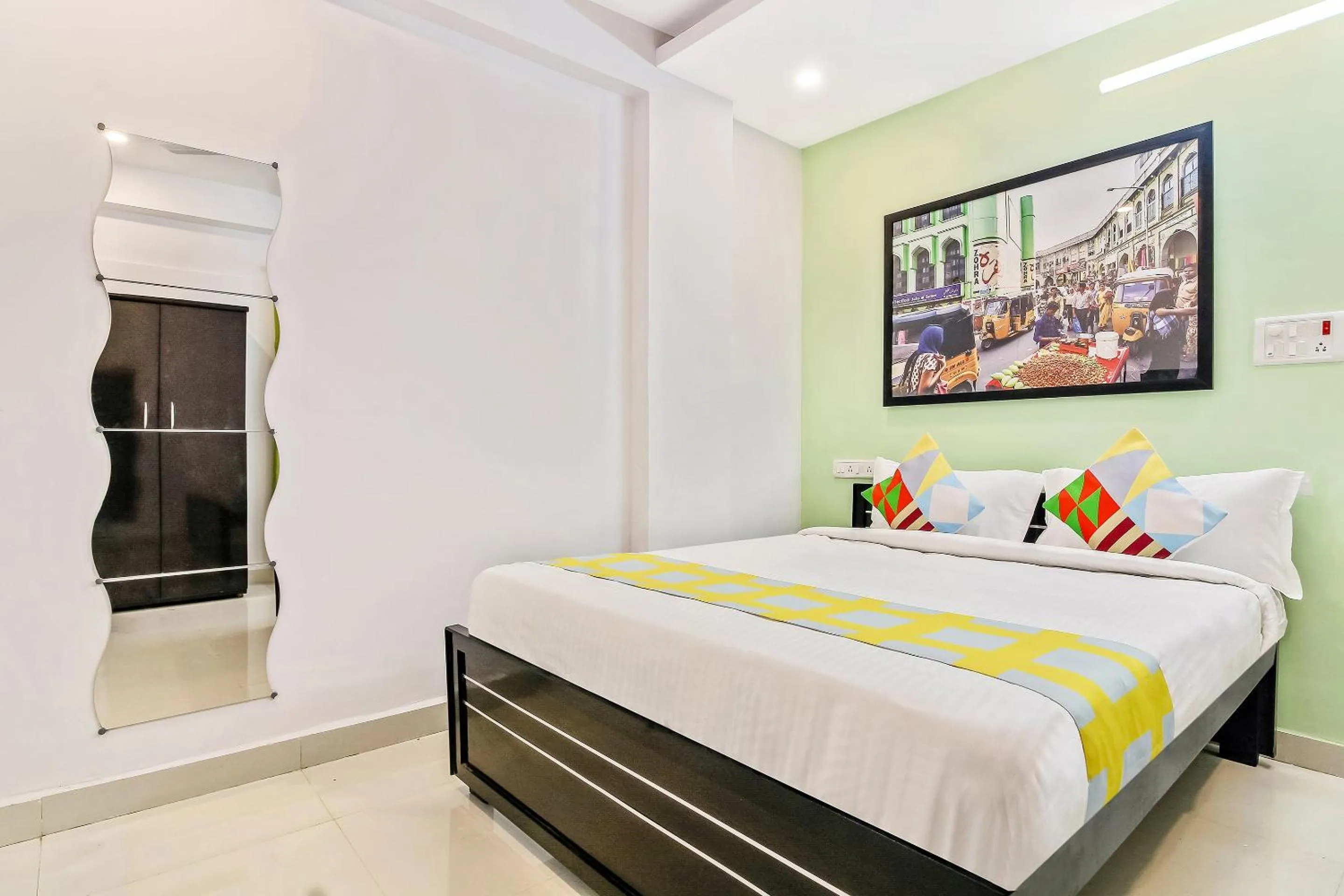 Bedroom, Bed in Collection O Vennela Residency