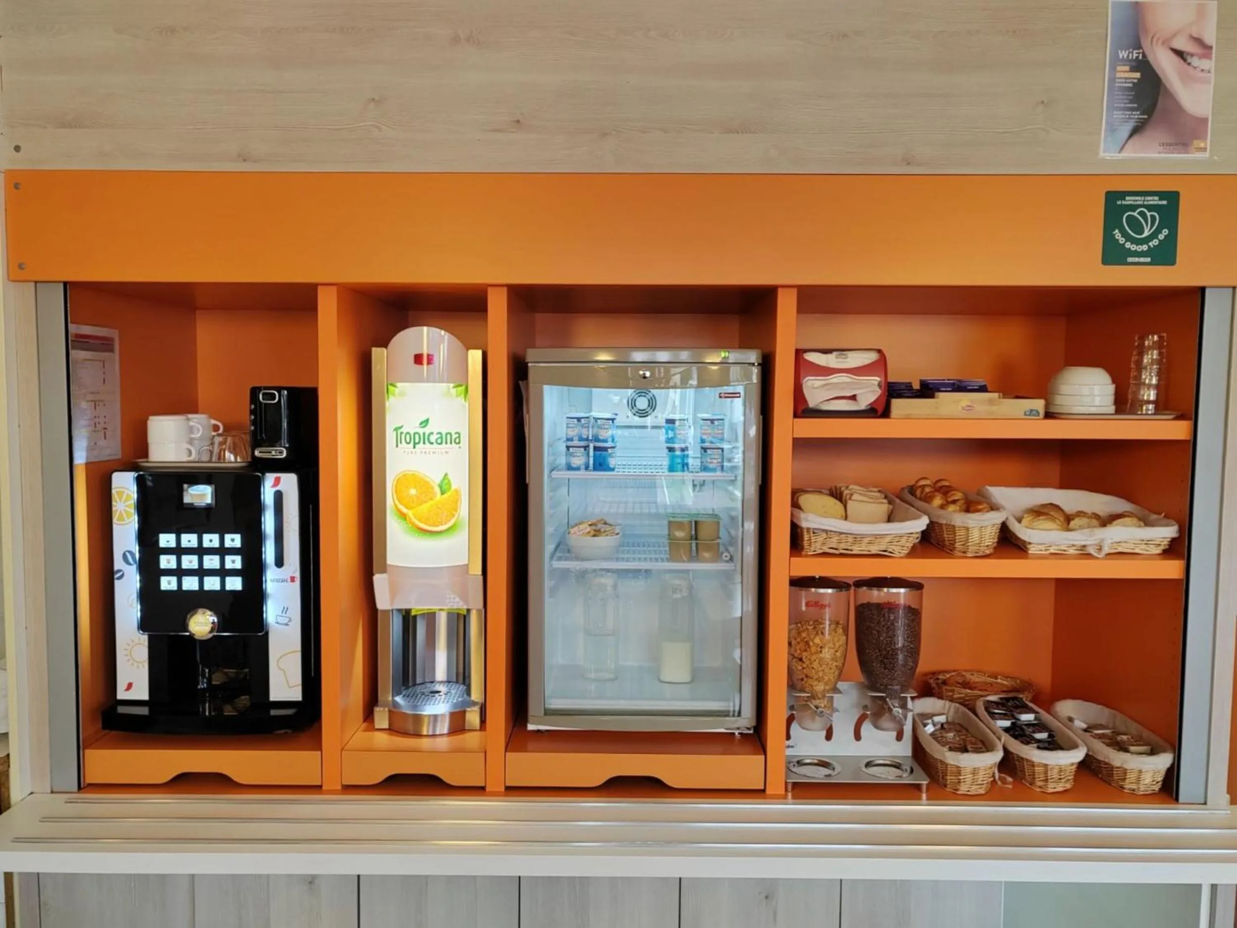 Continental breakfast in Premiere Classe Troyes Sud - Parc St Thibault - Buchères