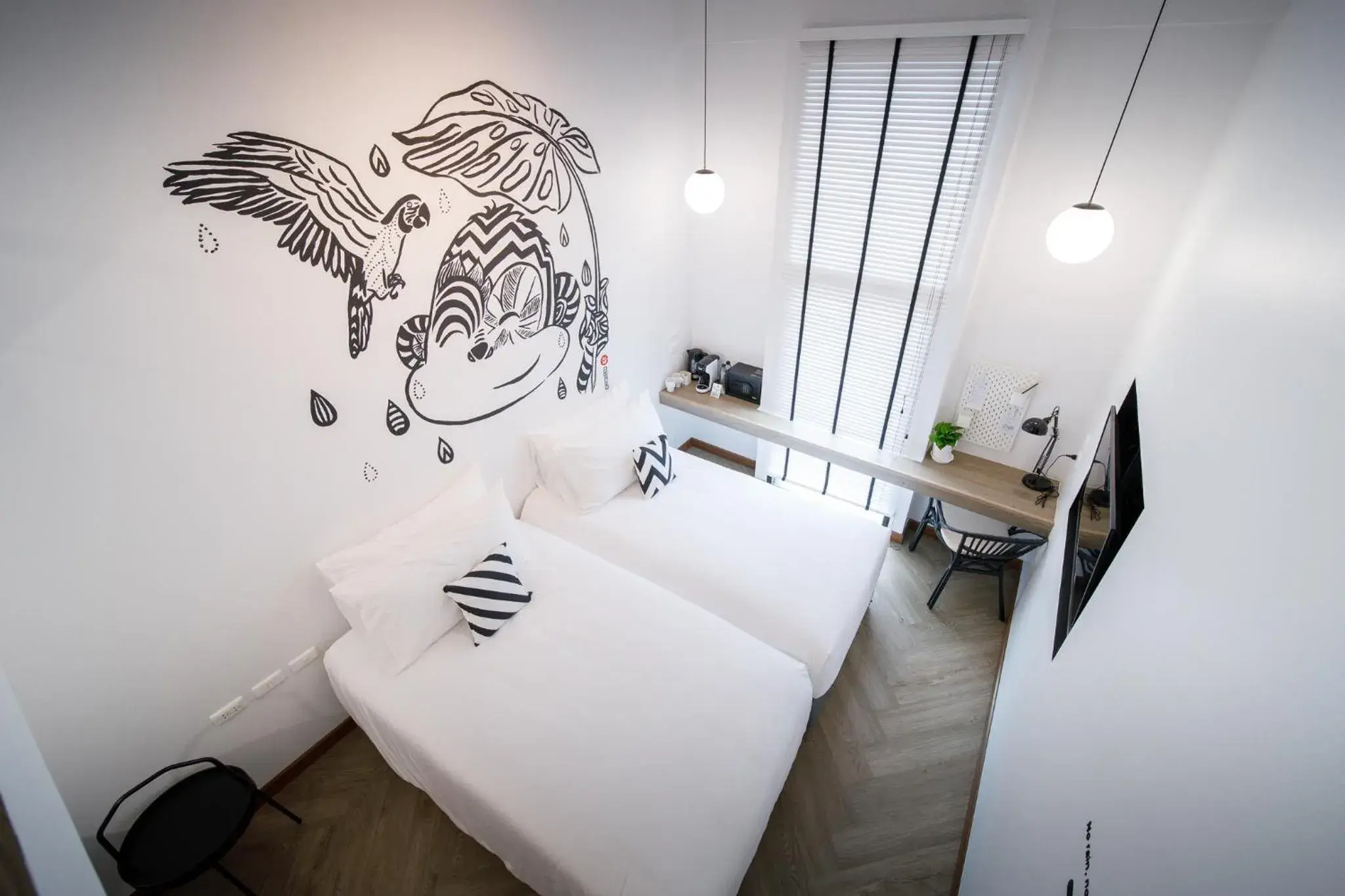 Deluxe Twin Room in Blu Monkey Hub & Hotel Ranong Deluxe Twin Room in Blu Monkey Hub & Hotel Ranong