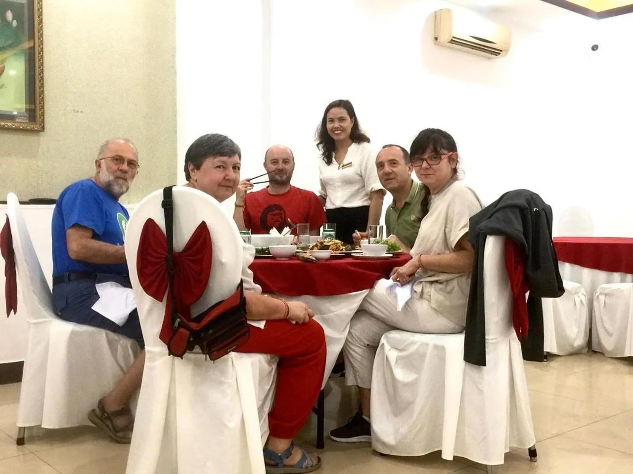 group of guests in Hue Royal Hotel