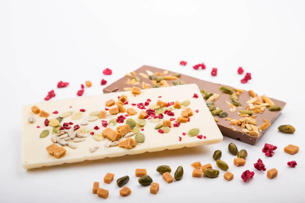 Food close-up in Schoko-Apartments mit Bad & Küche