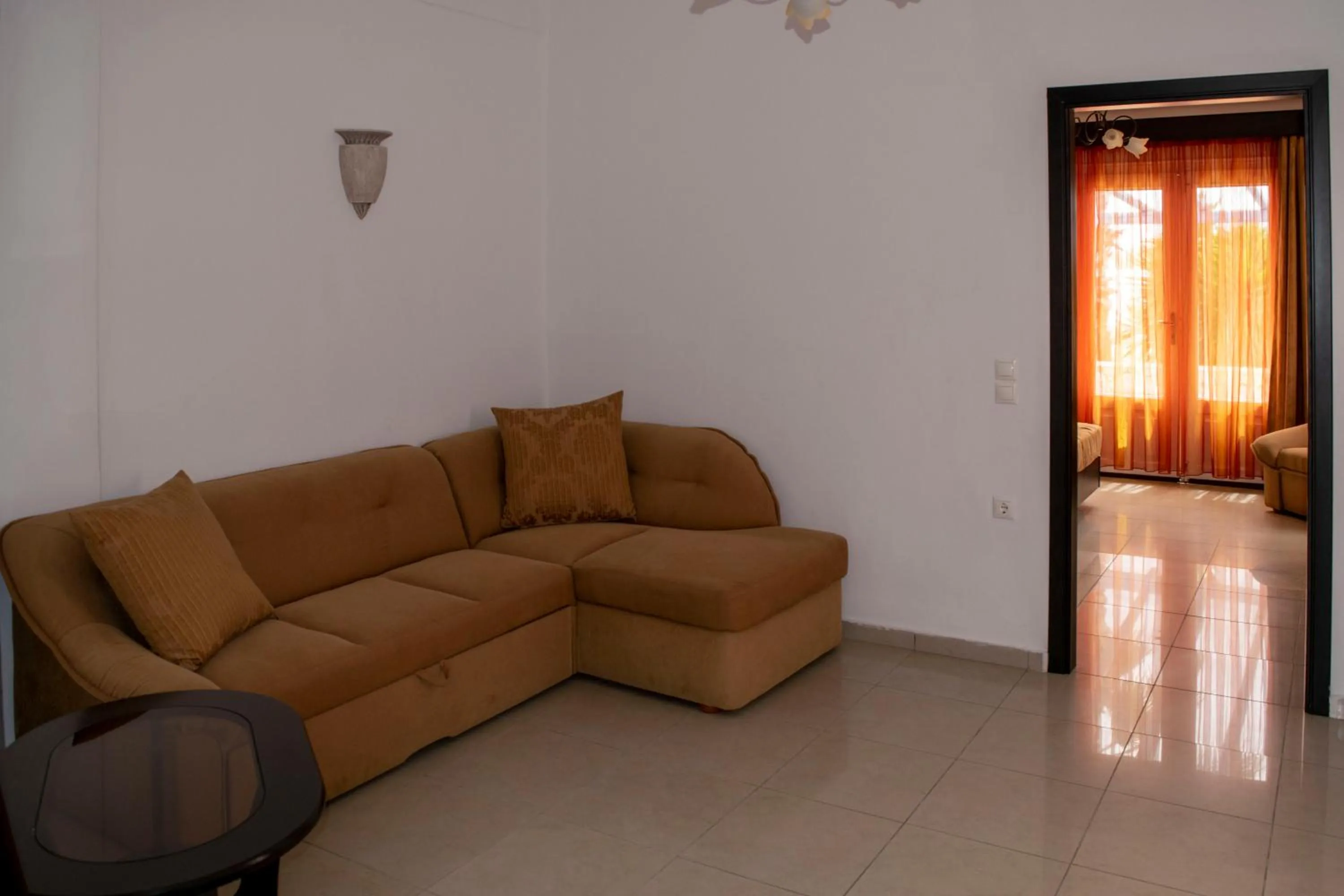 Seating area in Giannoulaki Resort