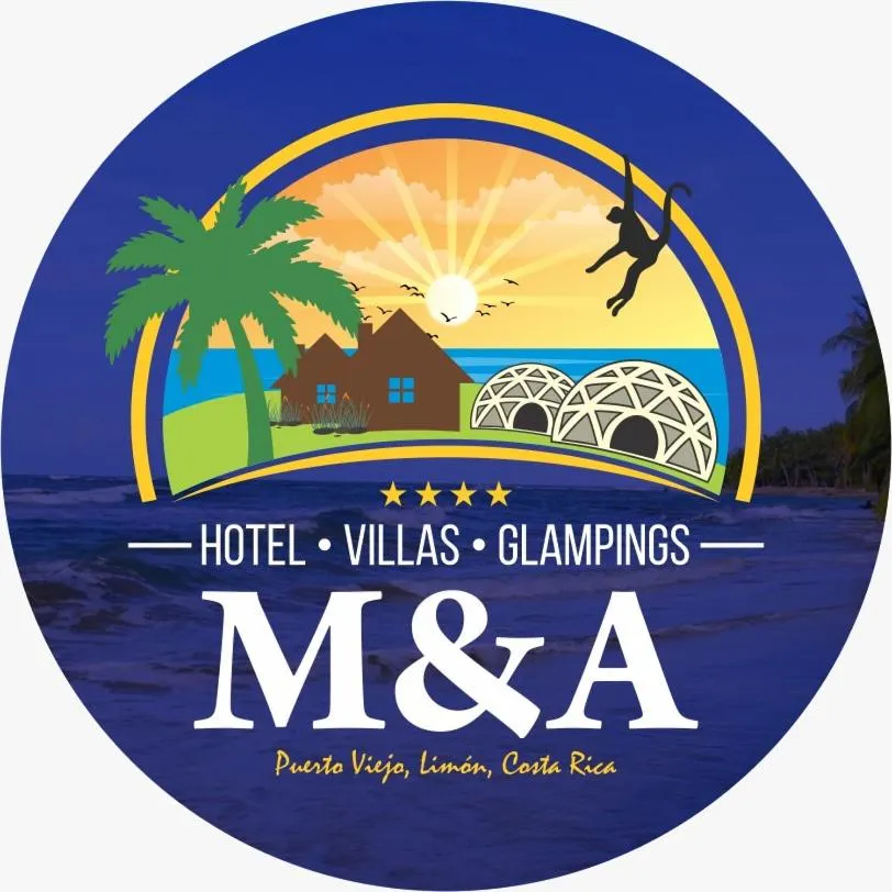 Property logo or sign in HOTEL, VILLAS y GLAMPINGS MYA -PUERTO VIEJO, Limon, CR