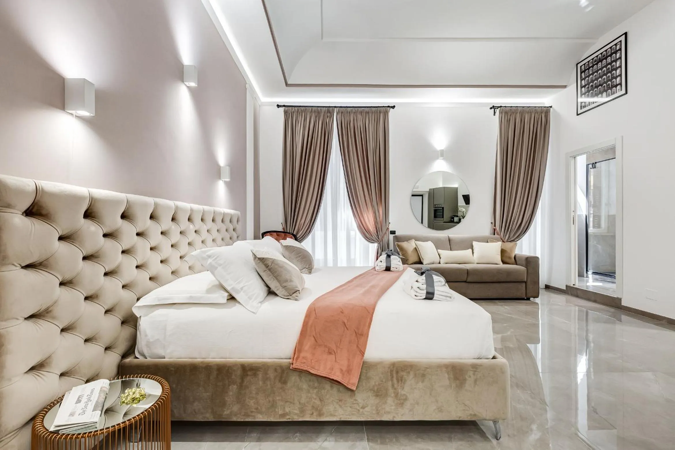 Bed in UnoSeiTre - Luxury Apartment & Suite