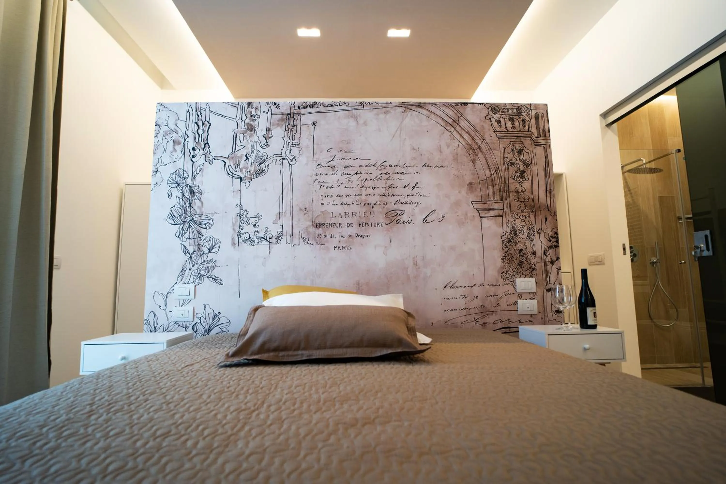 Bedroom, Bed in L' Angolo dei poeti - Bed and Breakfast