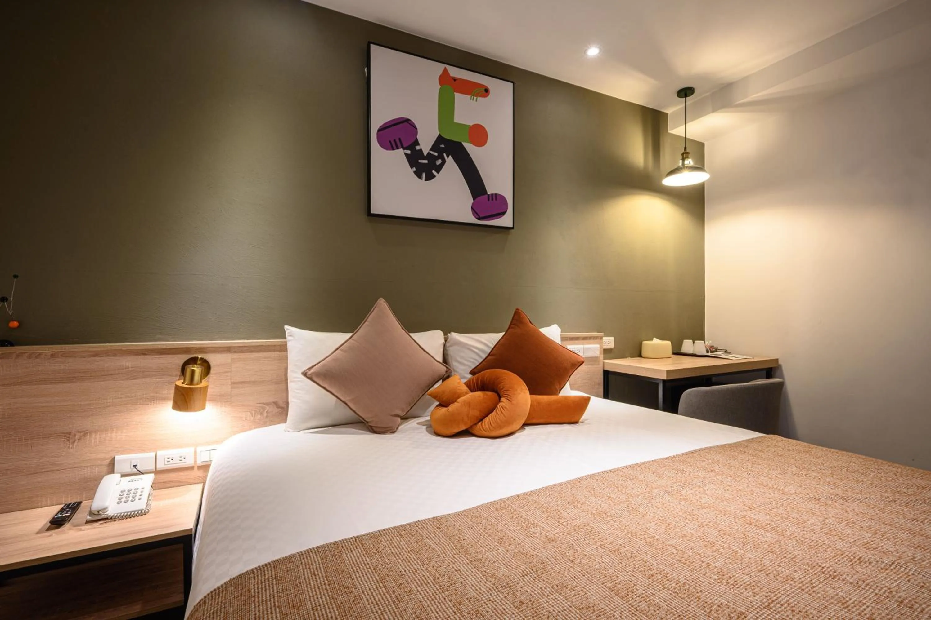 Bed in Hotel East Taichung